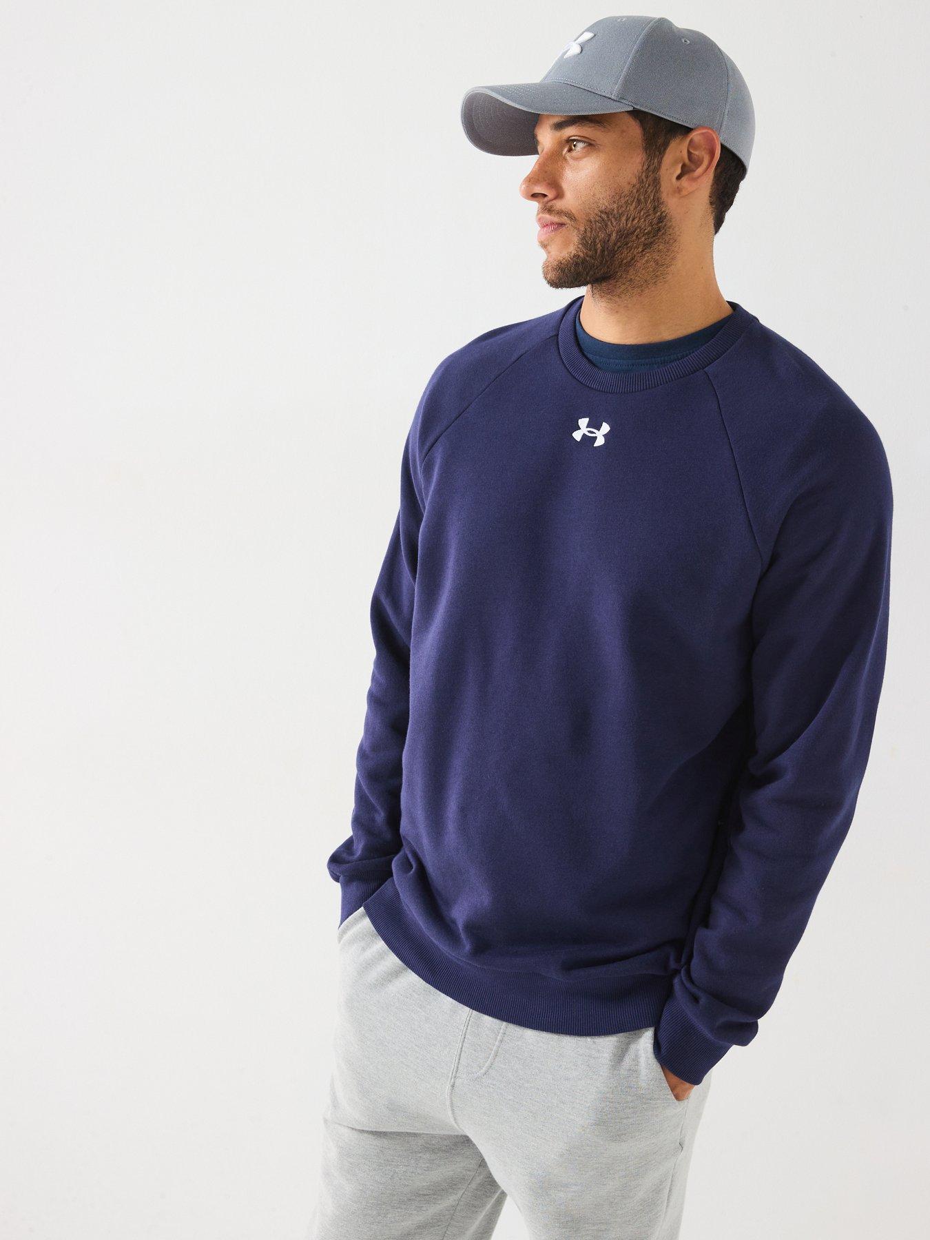 undefined Mens Training Rival Fleece Crew - Blue