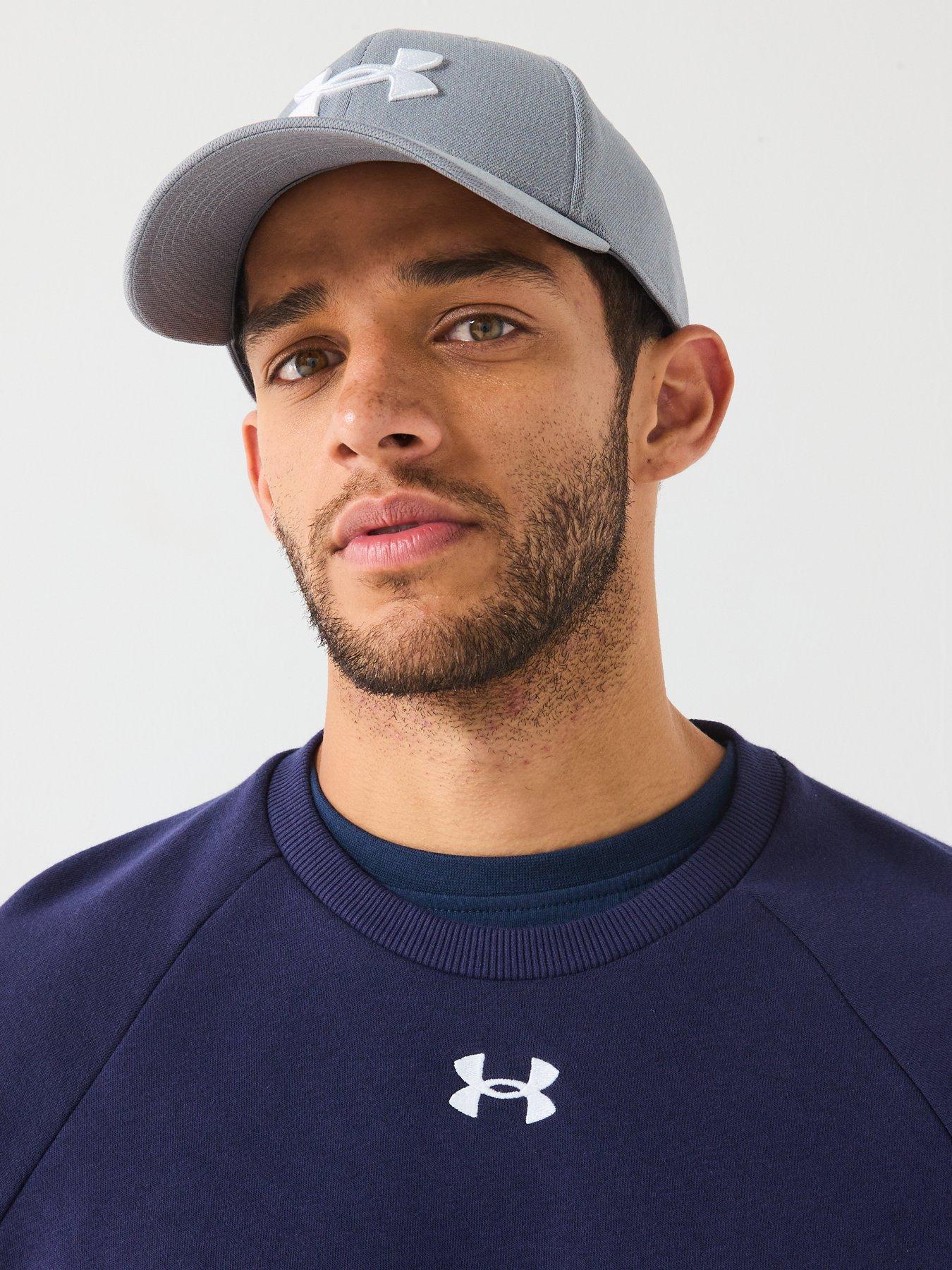 Image 4 of 4 of UNDER ARMOUR Mens Training Rival Fleece Crew - Blue