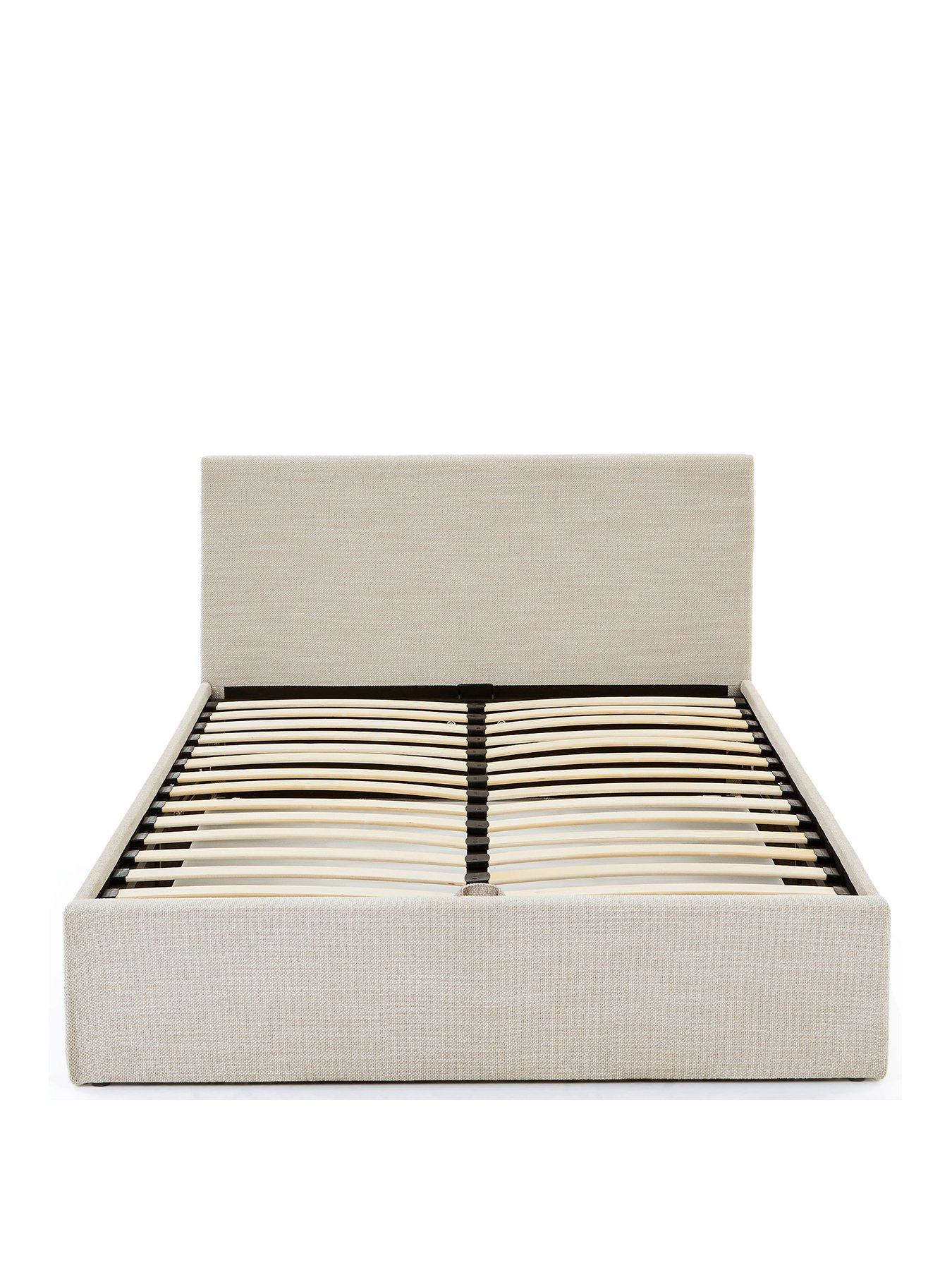 Image 2 of 7 of The Very Collection Porto End Lift Up Storage Ottoman Bed with Mattress Options (Buy &amp; SAVE!) - Natural - FSC&reg; Certified