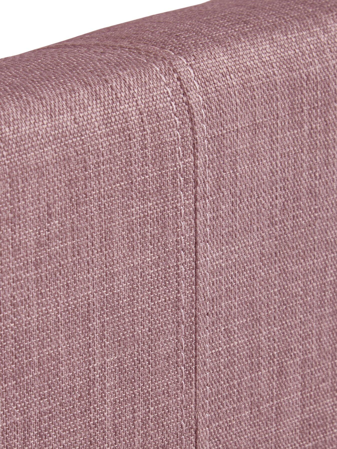 Image 6 of 6 of The Very Collection Riley Fabric Small Double Bed Frame with Mattress Options (Buy &amp; SAVE!) - Antique Rose - FSC&reg; Certified