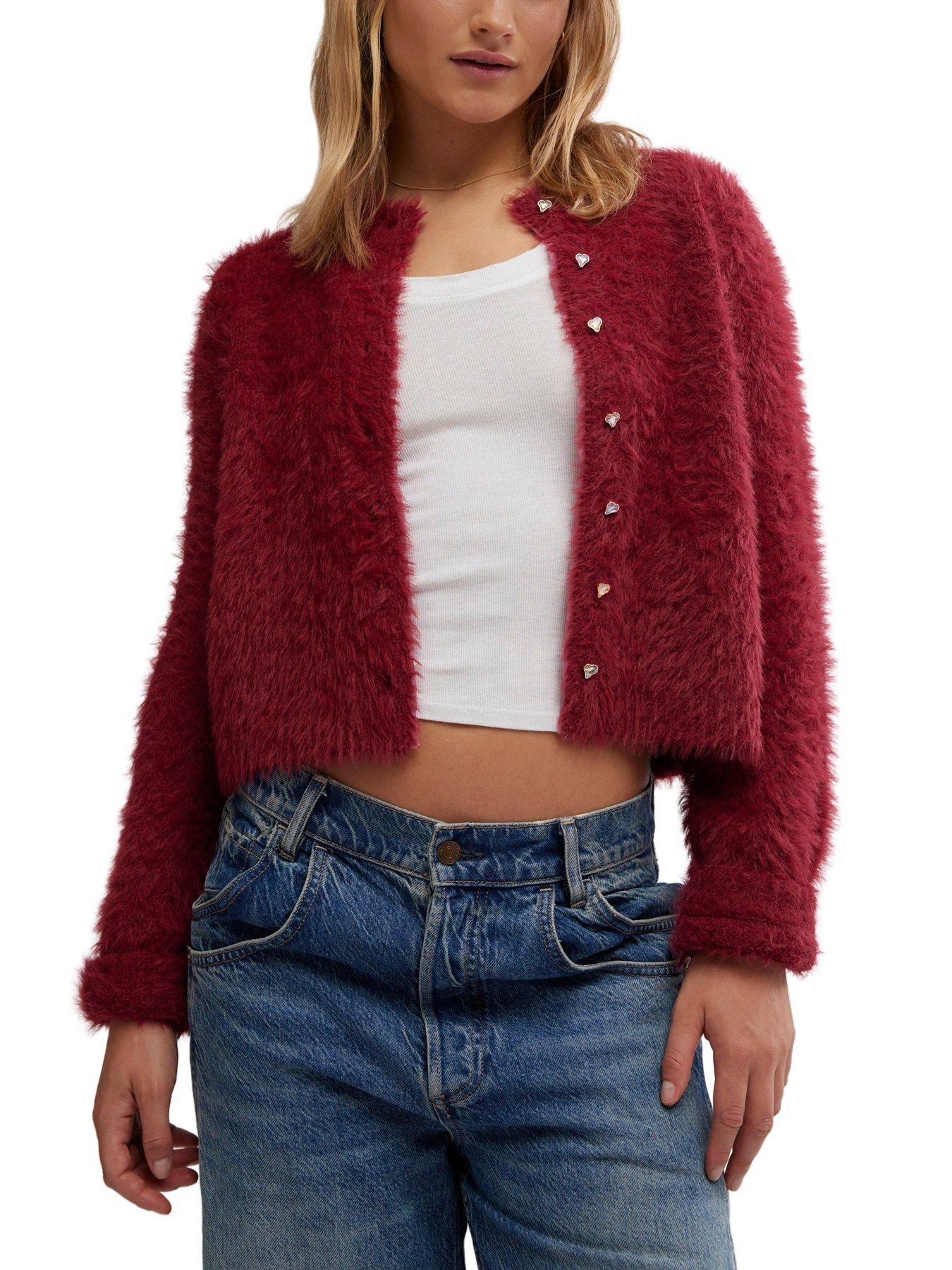 undefined Celeste Cardigan - Red
