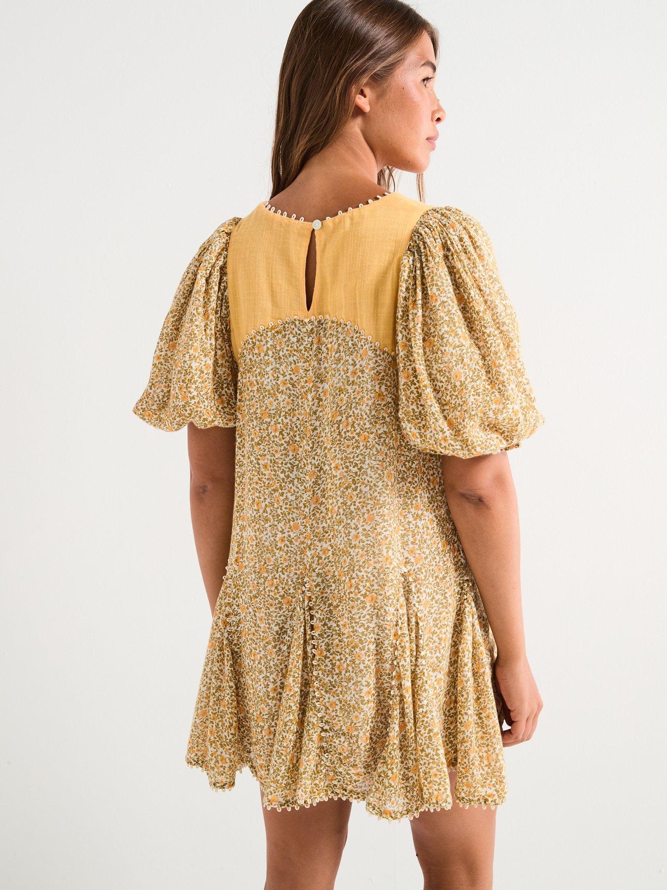 FREE PEOPLE Bali - Coral Mini Dress - Multi | Very