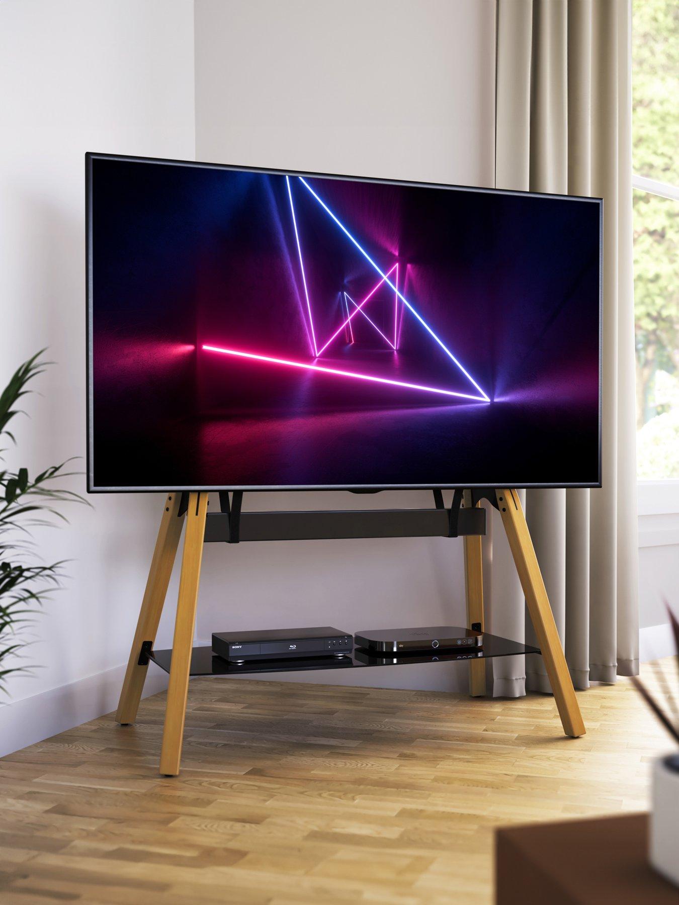 undefined Hoxton Quad TV Stand - Includes soundbar mounting kit