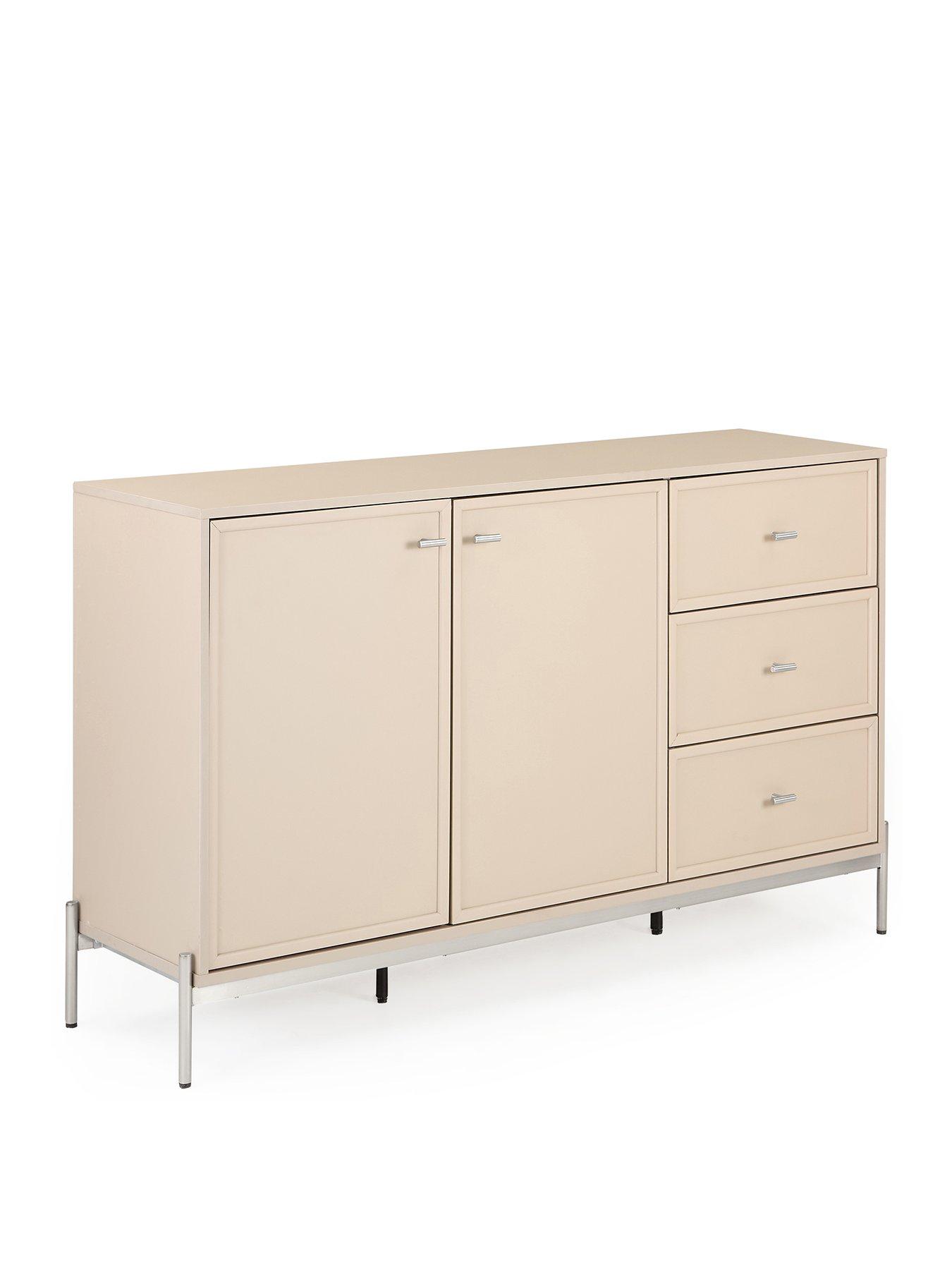 Image 3 of 6 of Very Home Serena Large 2 Door, 3 Drawer&nbsp;Sideboard - Taupe&nbsp;- FSC&reg; Certified