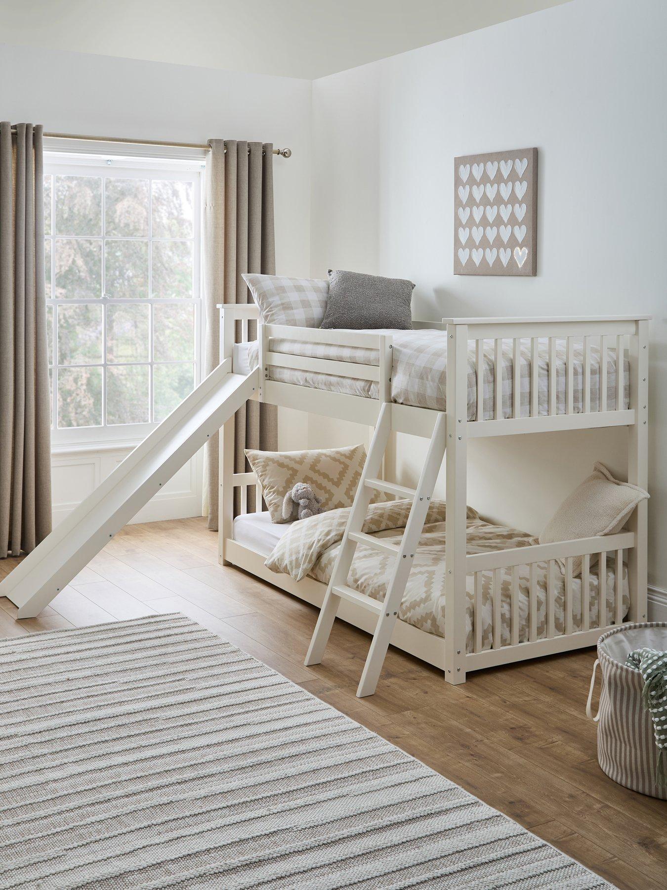 undefined Novara Bunk Bed with Slide with Mattress Options (Buy  &  SAVE!) - White - FSC® Certified