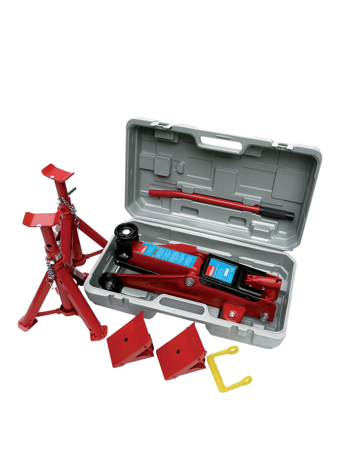 Hilka Tools 2 Tonne Trolley Jack Kit in Case