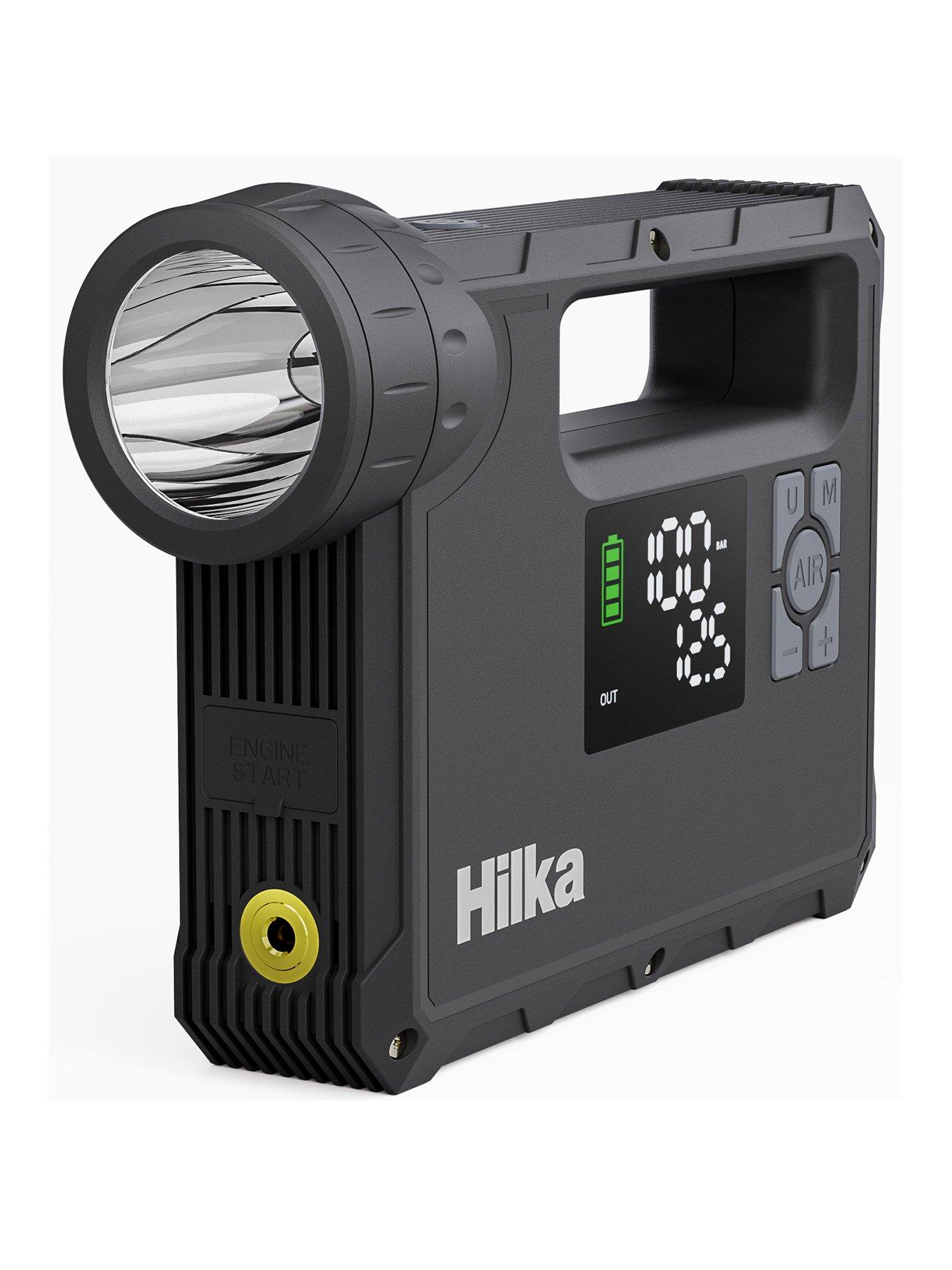 Product photograph of Hilka Tools 800 Amp Jump Starter Tyre Inflator Power Bank from very.co.uk