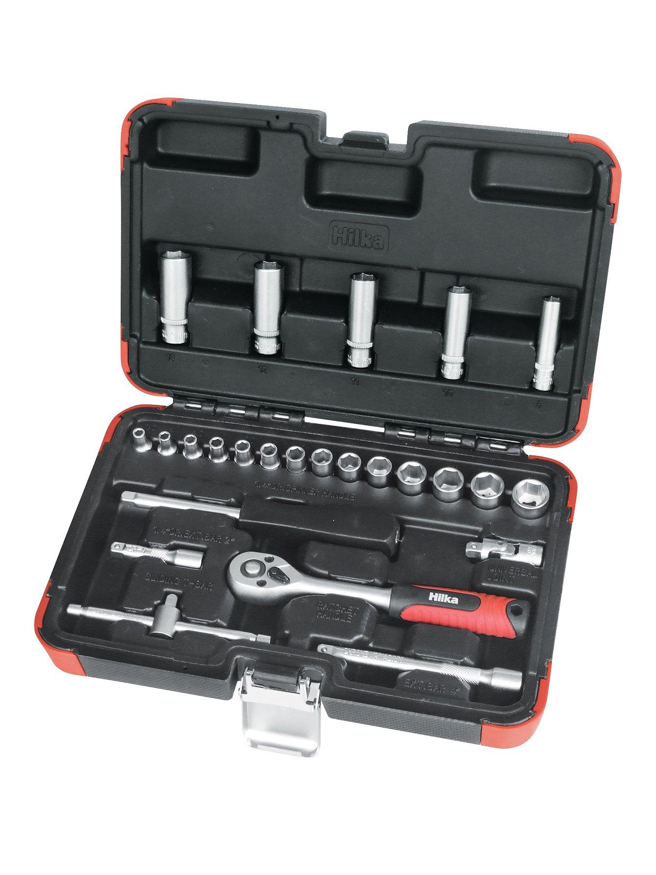 Hilka 25 Pce 1/4" Drive Socket Set Metric