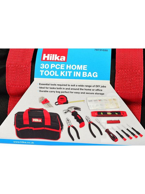 Hilka Tools Hilka 30 Piece Home Tool Kit Inc Bag | Very Hilka Tools Hilka 30 Piece Home Tool Kit Inc Bag | Very