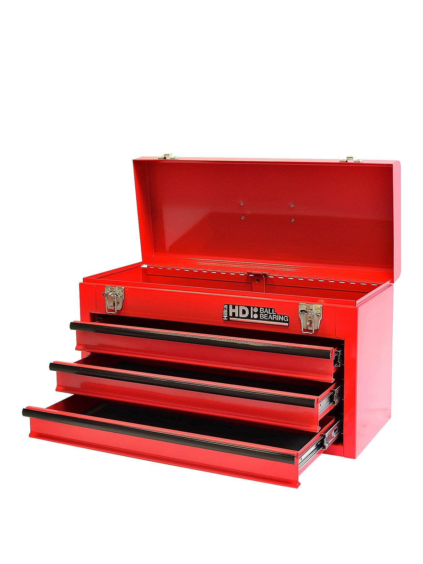 Product photograph of Hilka Tools 3 Drawer Portable Tool Chest from very.co.uk