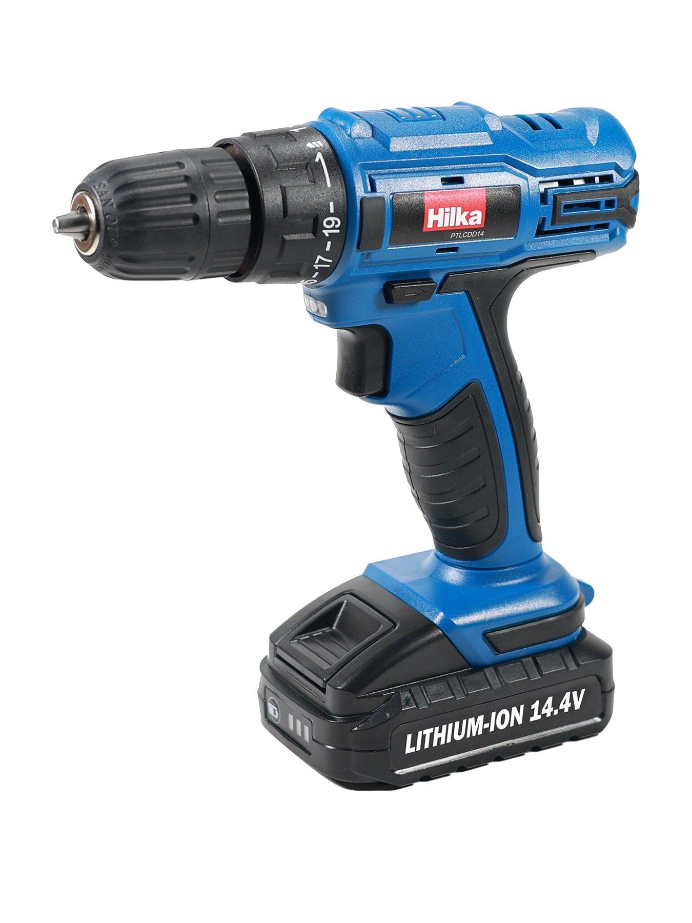 Product photograph of Hilka Tools 14 4v Li-ion Cordless Drill Driver from very.co.uk