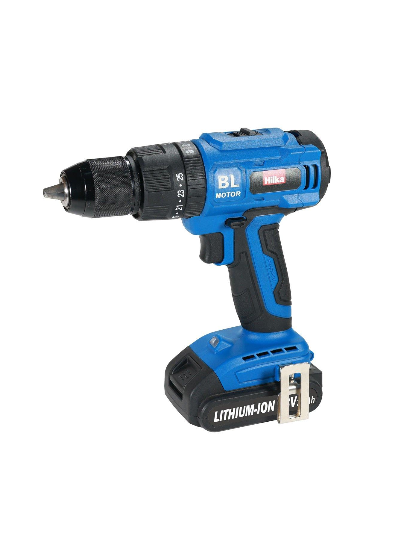 Image 2 of 2 of Hilka Tools 18V Li-ion Brushless Combi Drill with Two 2.0Ah Batteries & 50 pce Accessories