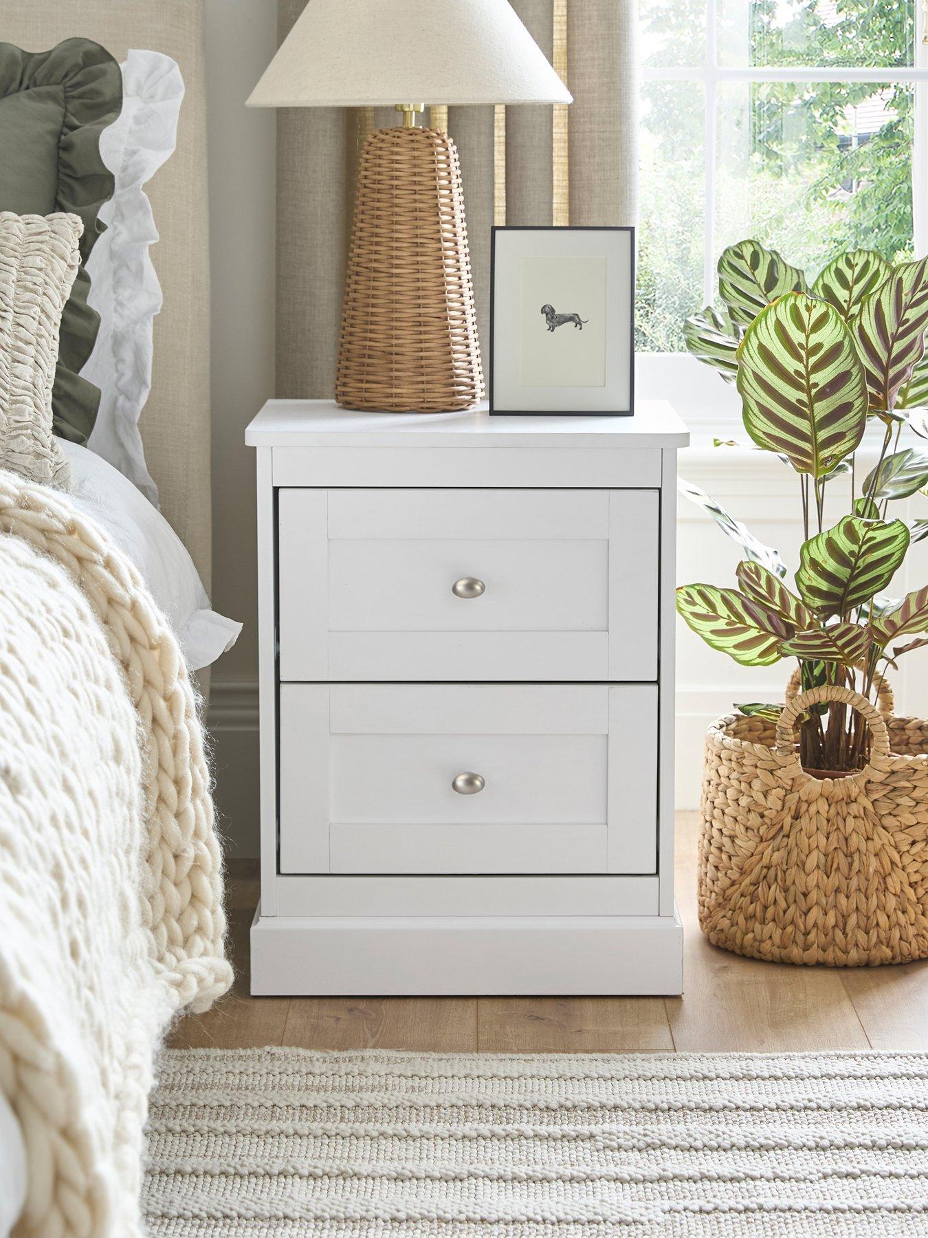 undefined Darcy 2 Drawer Bedside - White - FSC® Certified