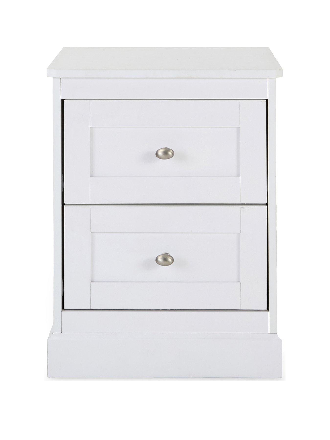 Image 2 of 6 of Very Home Darcy 2 Drawer Bedside&nbsp;- White - FSC&reg; Certified