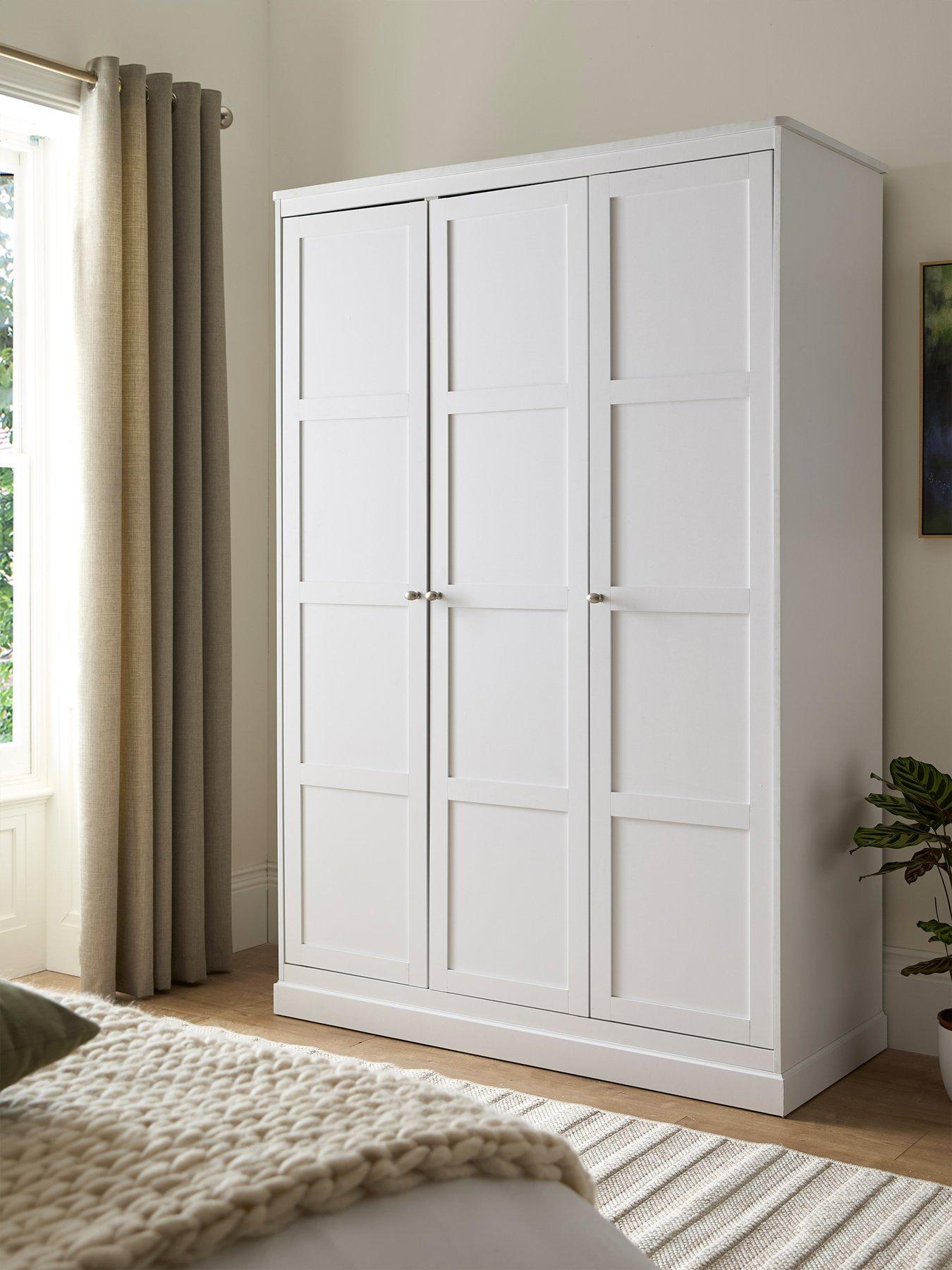 undefined Darcy 3 Door Wardrobe - White - FSC® Certified
