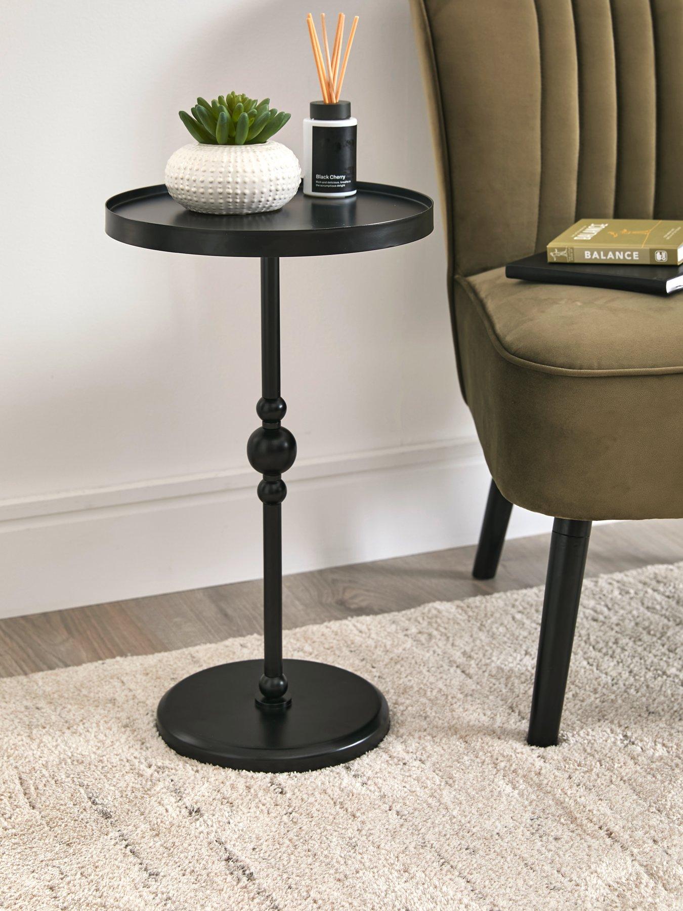 undefined Avia Metal Side Table - Black