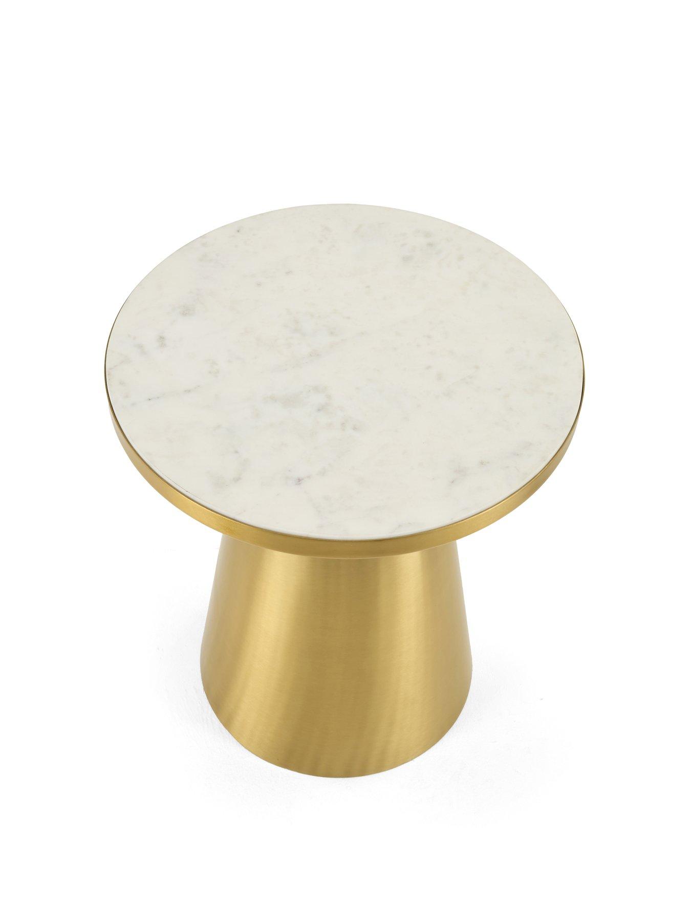 Image 3 of 6 of Very Home Bongo Side Table - Gold/White