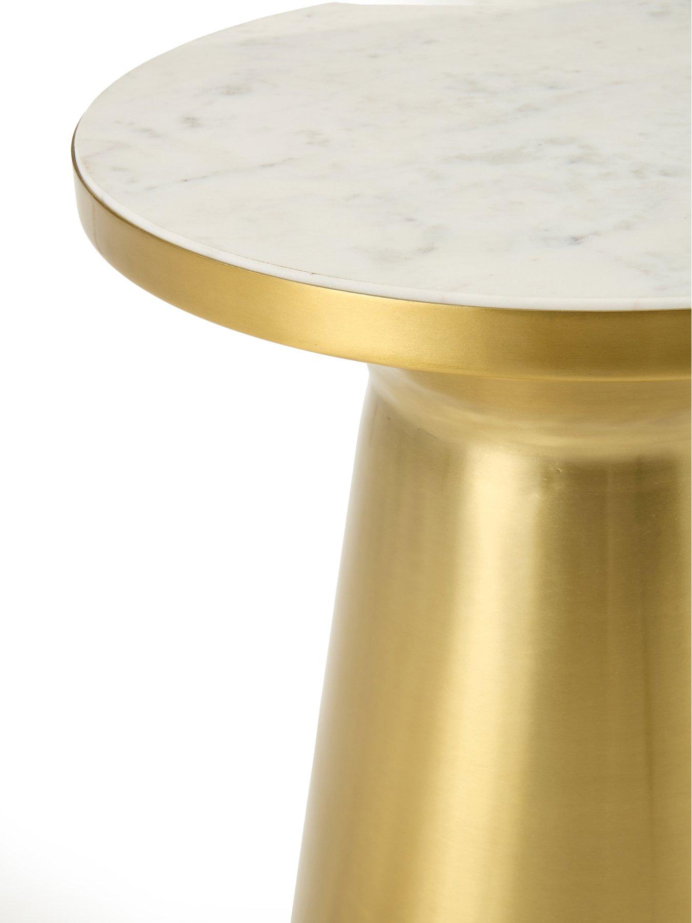 Image 4 of 6 of Very Home Bongo Side Table - Gold/White