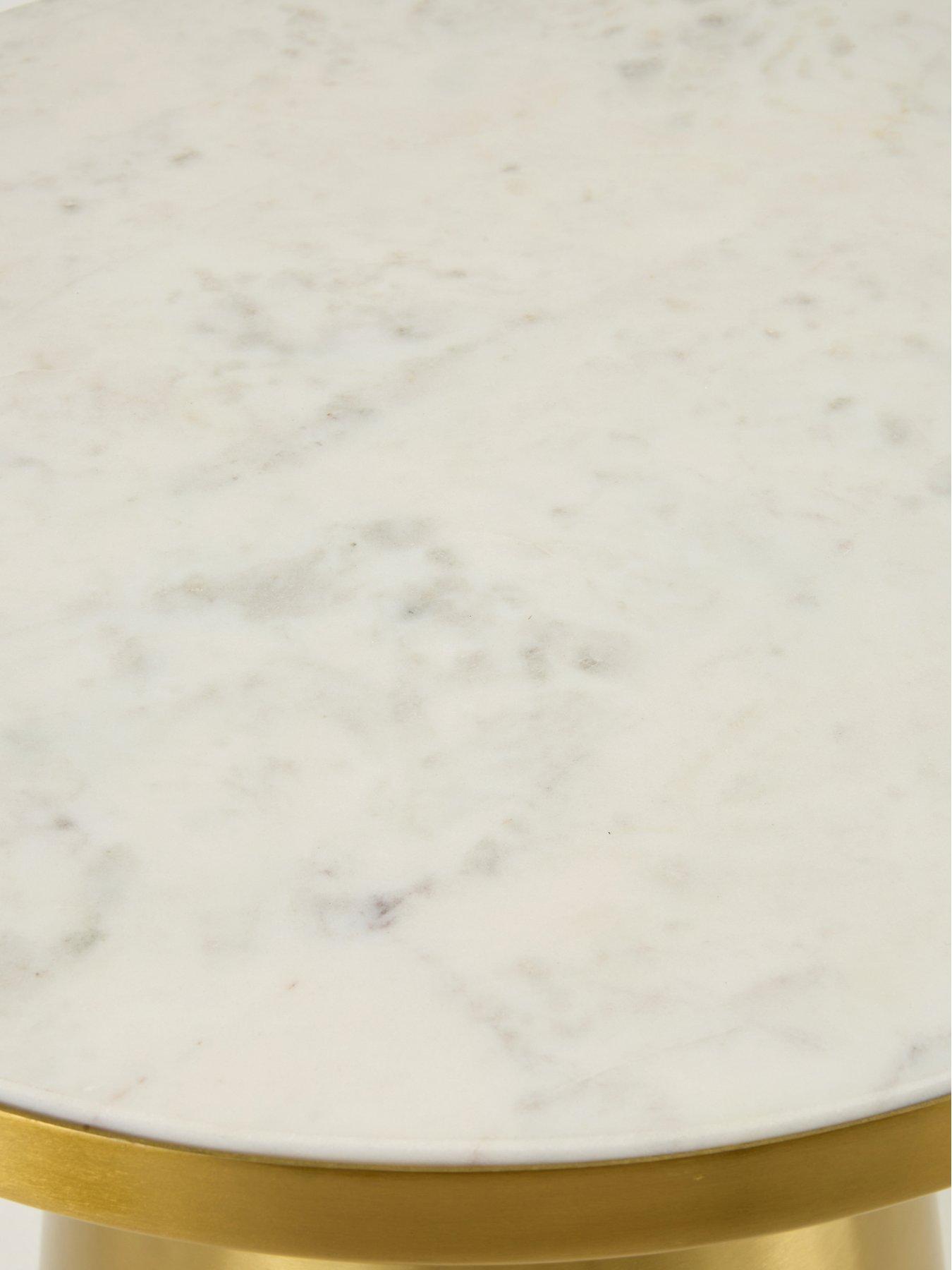Image 5 of 6 of Very Home Bongo Side Table - Gold/White