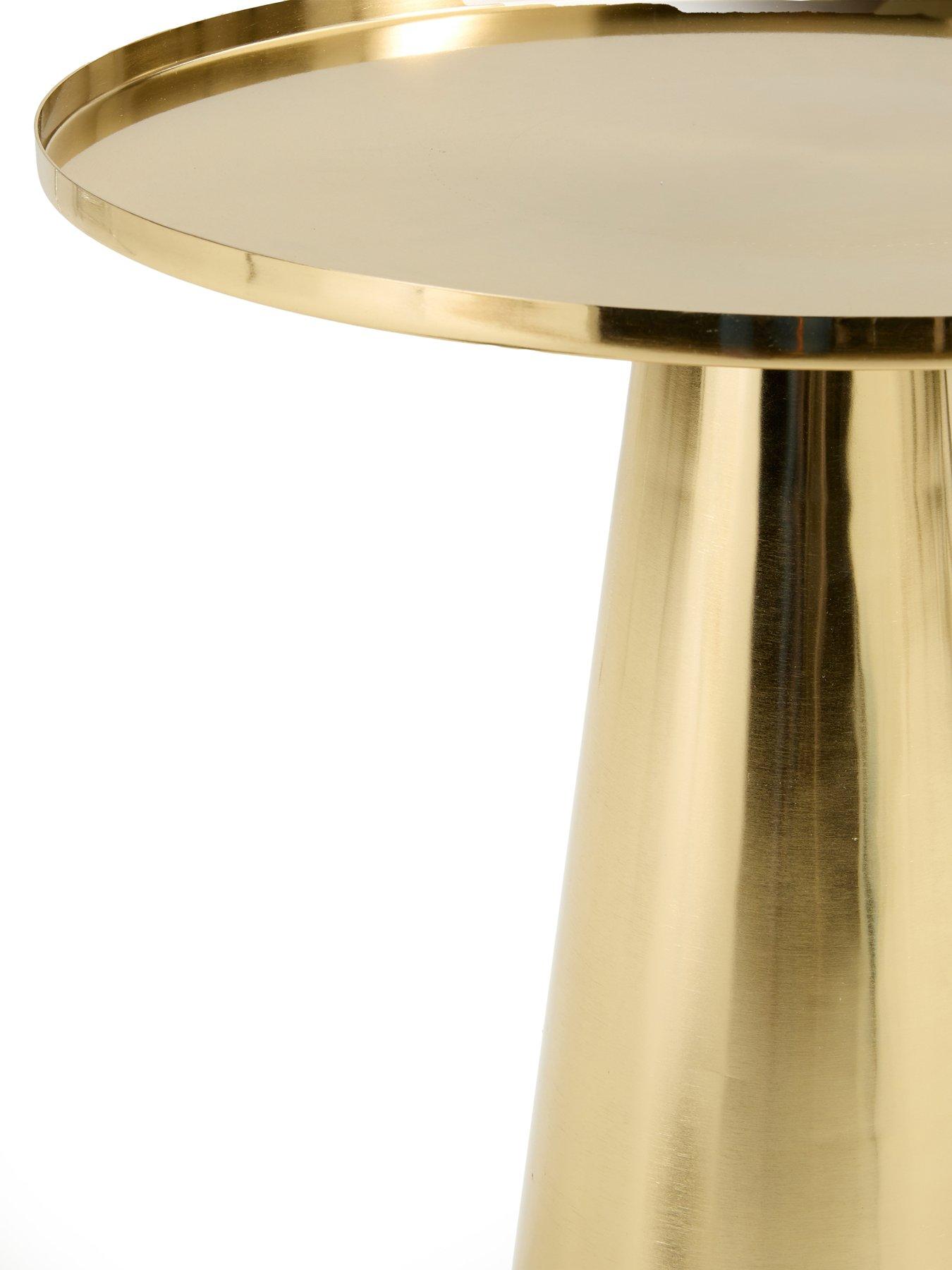 Image 4 of 6 of Very Home Conical Side Table - Brushed Gold