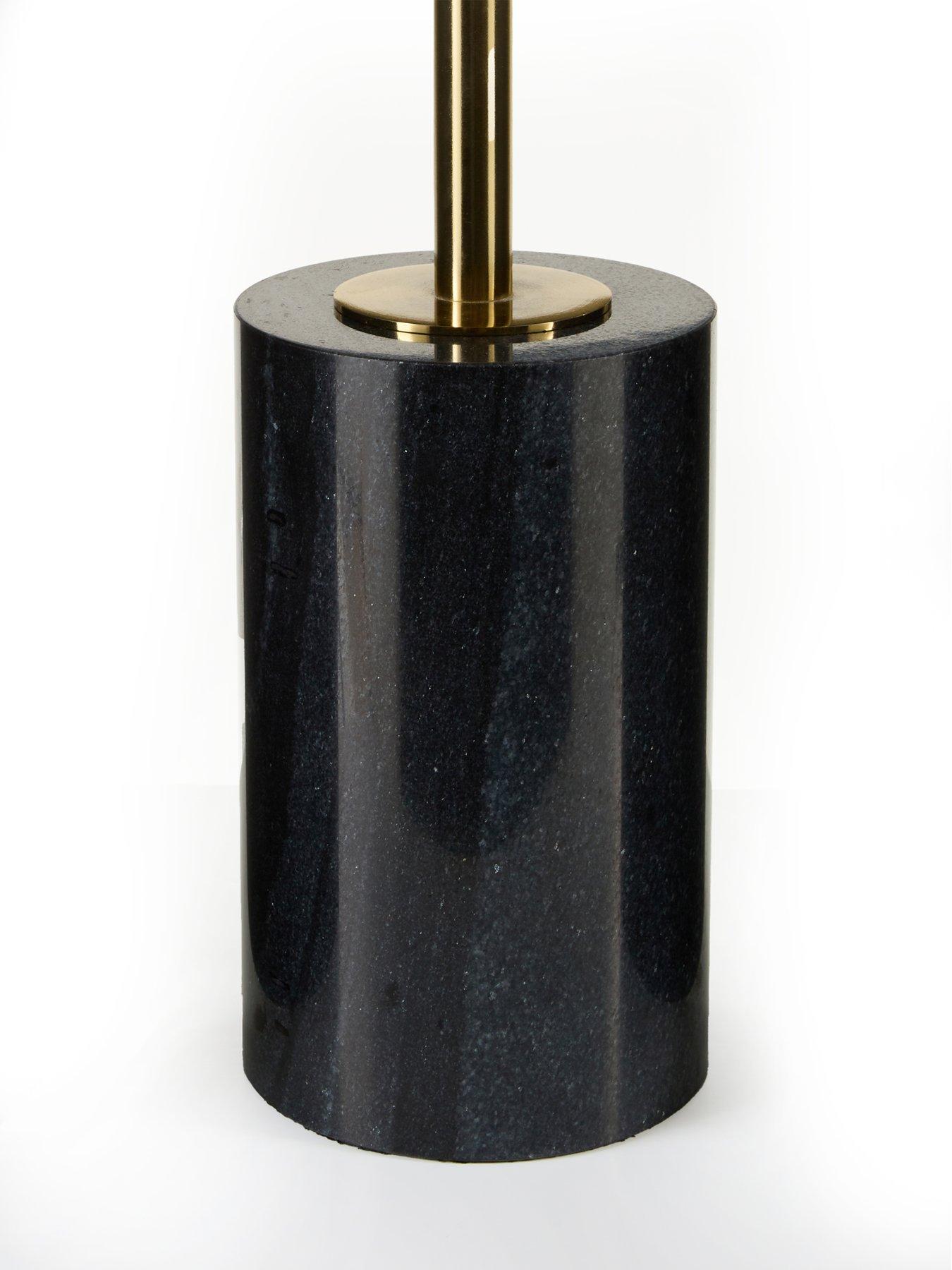 Image 6 of 6 of Very Home Cylinder Side Table - Black/Gold
