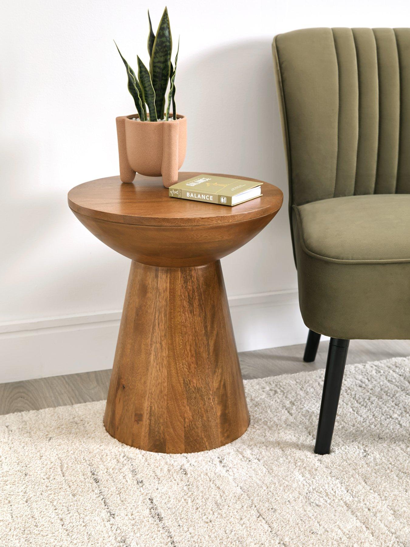 Image 1 of 6 of Very Home Drum Side Table in Walnut - FSC&reg; Certified