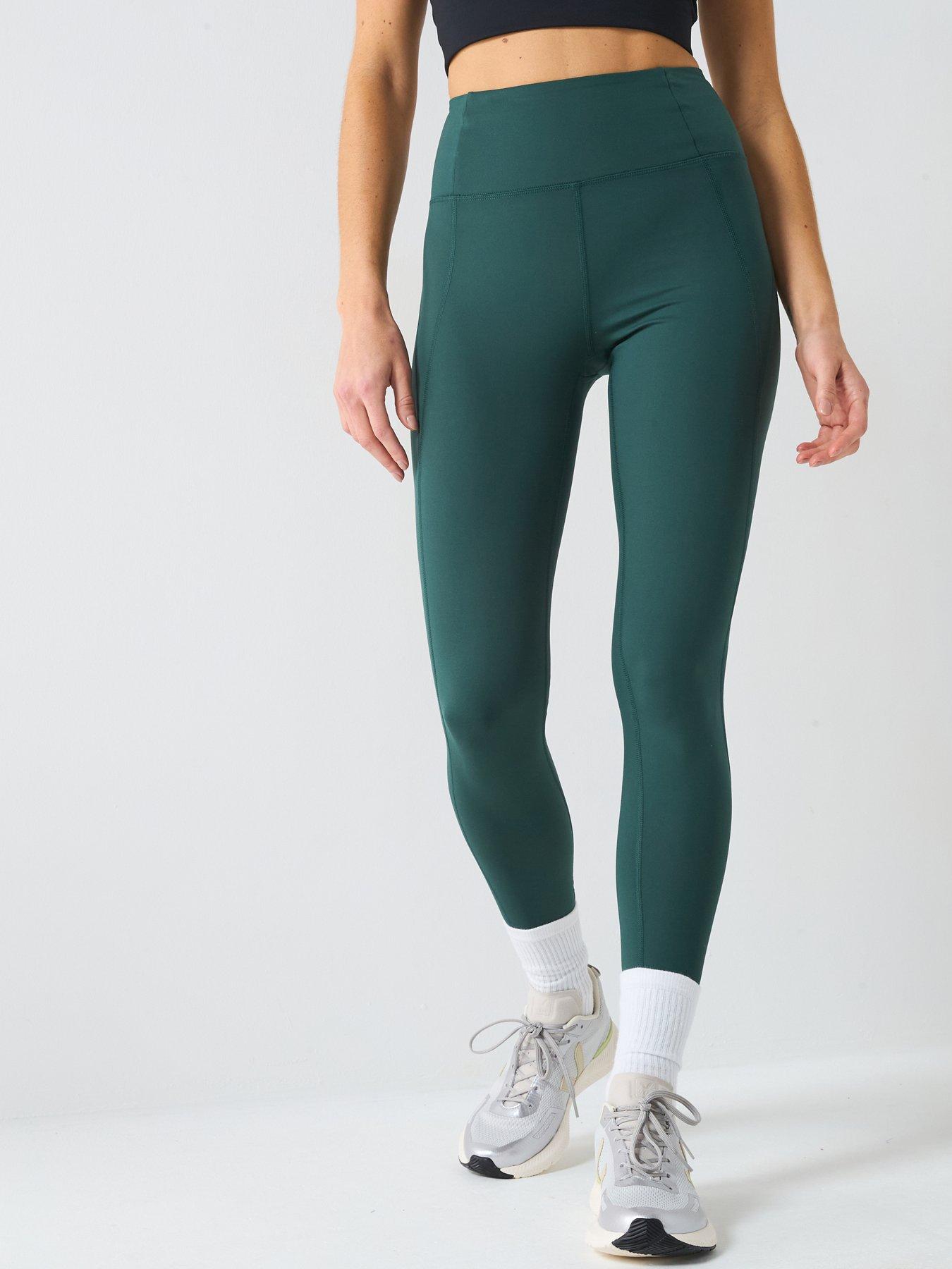 undefined Womens Training Compressive High-Rise Tights - Green