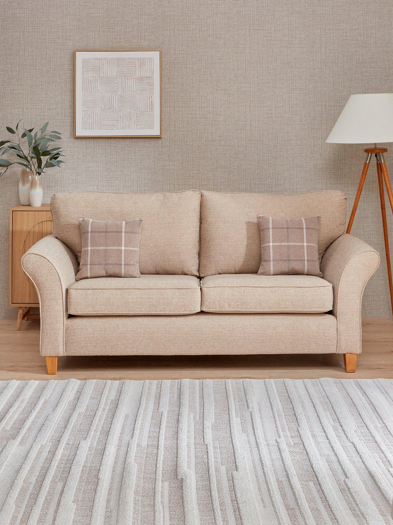 Very Home Alsop 3 Seater Fabric Sofa - Made in the UK