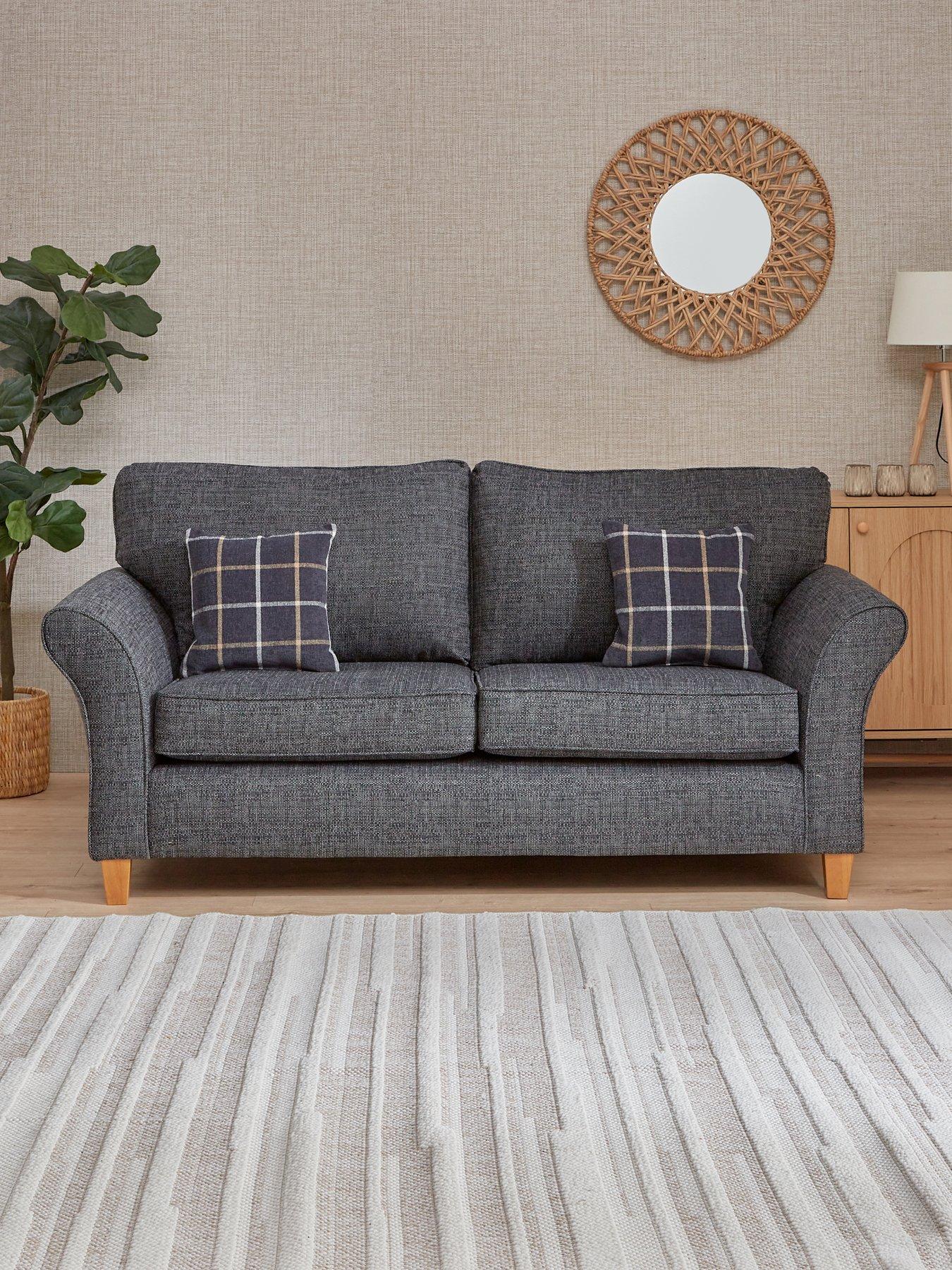 Very Home Alsop 3 Seater Fabric Sofa - Made in the UK