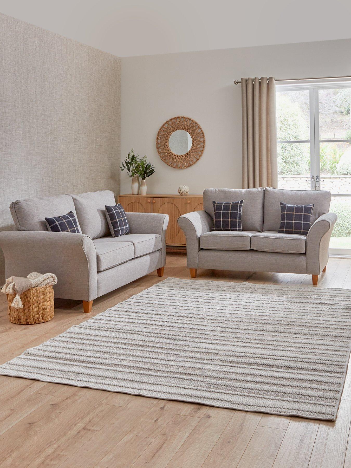 The Very Collection Alsop 3 + 2 Seater Fabric Sofa Set (Buy  &  SAVE!) - Made in the UK