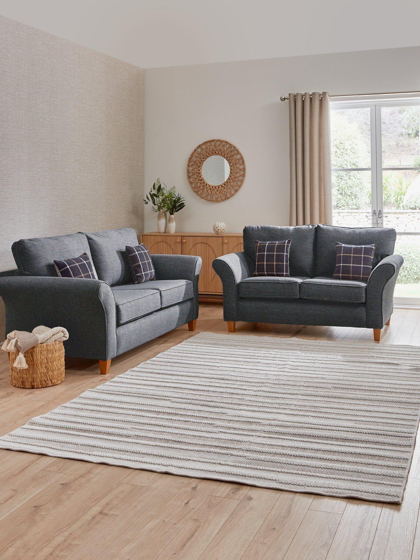Very Home Alsop 3 + 2 Seater Fabric Sofa Set (Buy  &  SAVE!) - Made in the UK