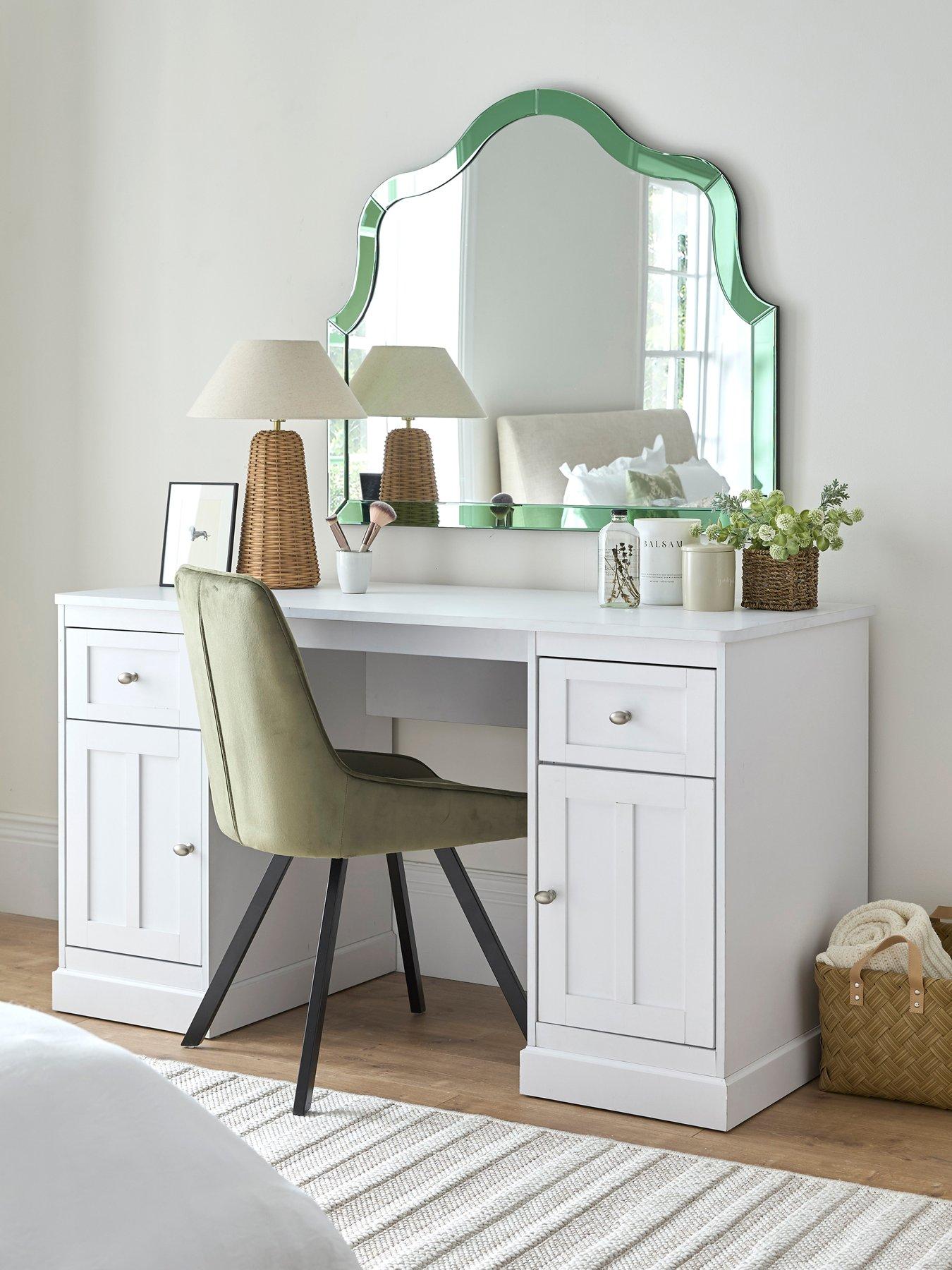 The Very Collection Darcy Dressing Table/Desk  - White - FSC® Certified