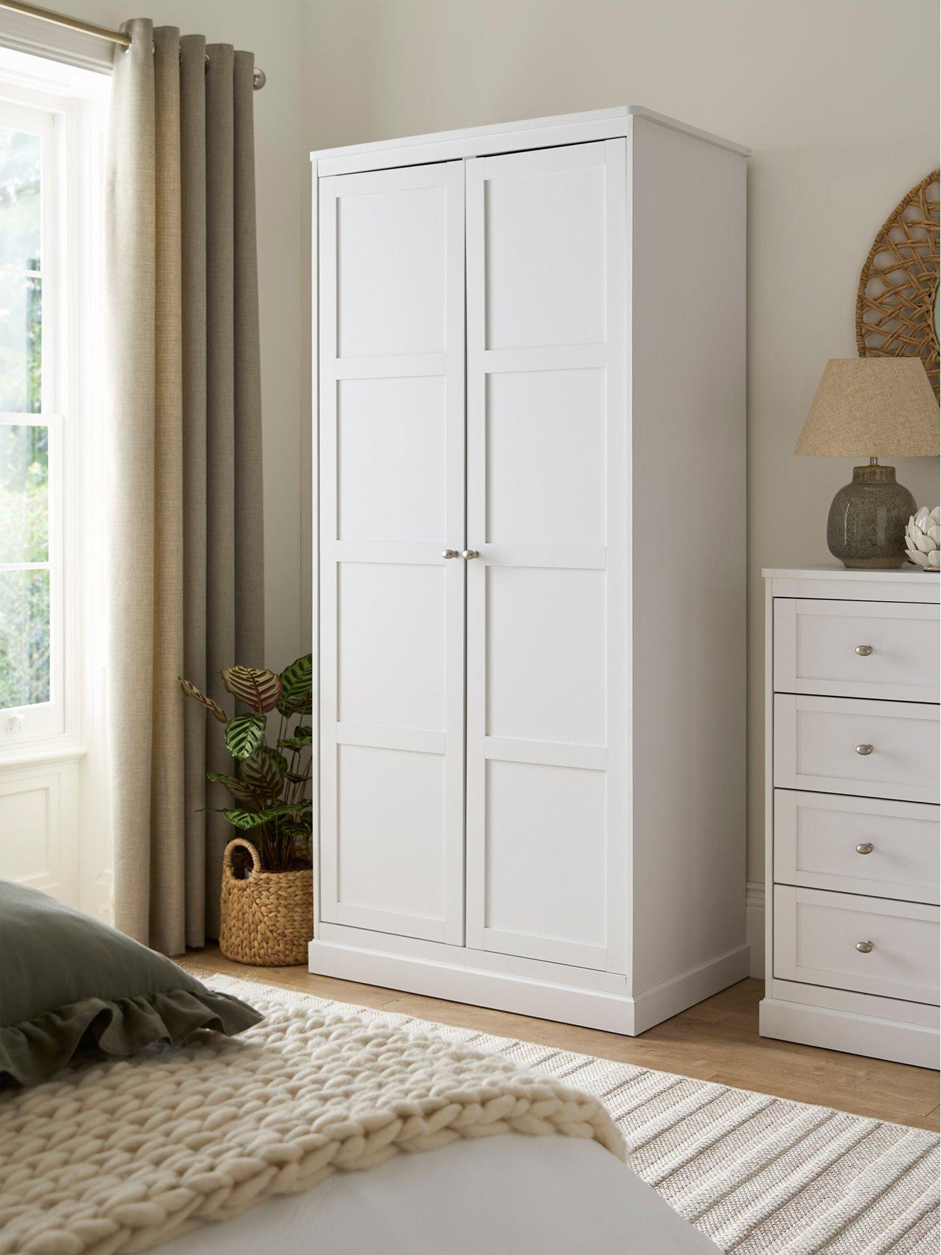 Very Home Darcy 2 Door Wardrobe - White - FSC® Certified