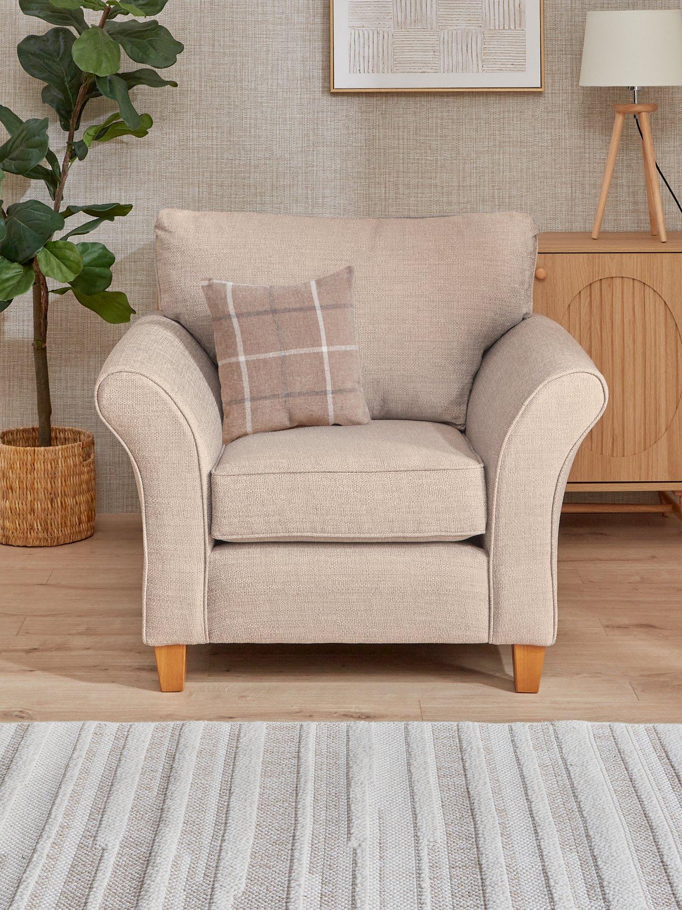 Very Home Alsop Fabric Armchair - Made in the UK