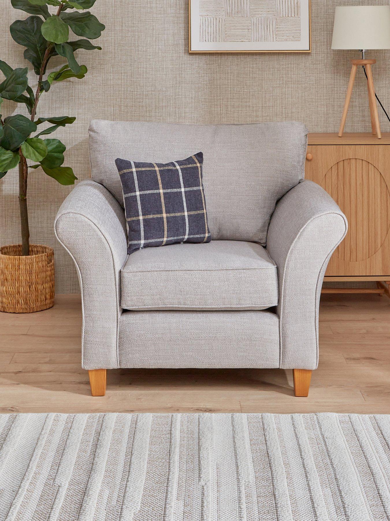 Product photograph of Very Home Alsop Fabric Armchair from very.co.uk