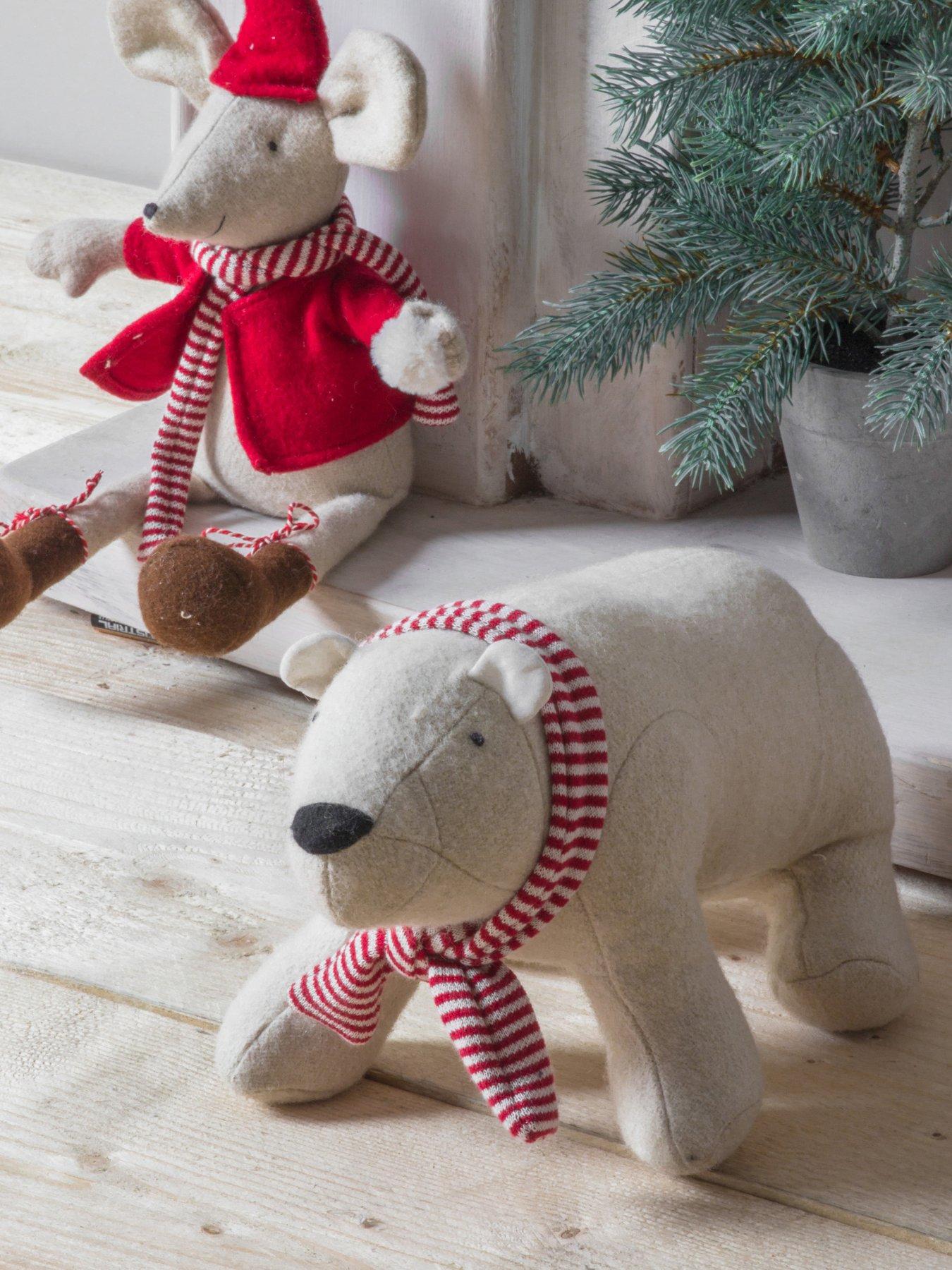 Product photograph of Gallery Peter Polar Bear Doorstop from very.co.uk