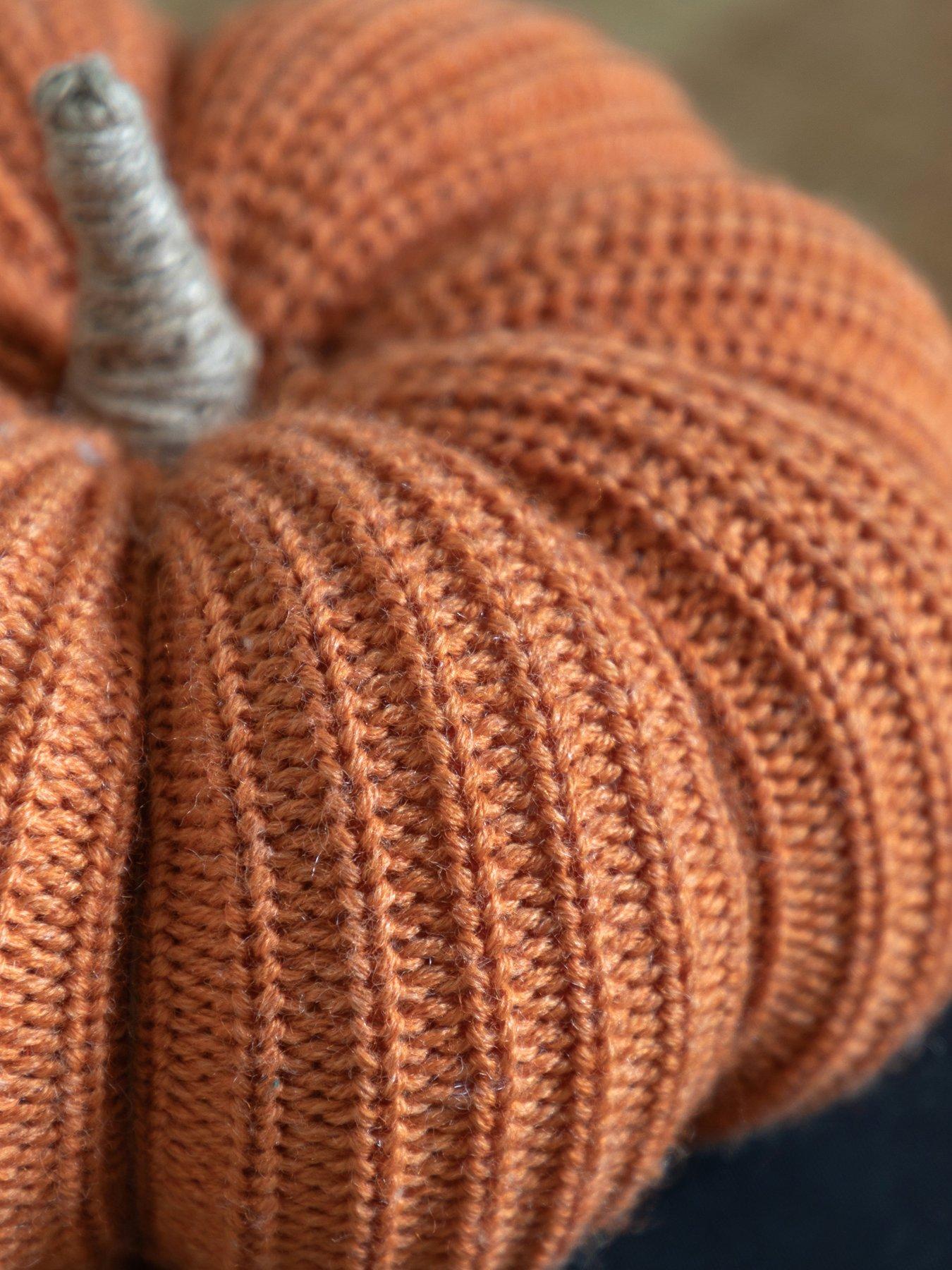 Gallery Knitted Pumpkin Rust 180mm | Very.co.uk