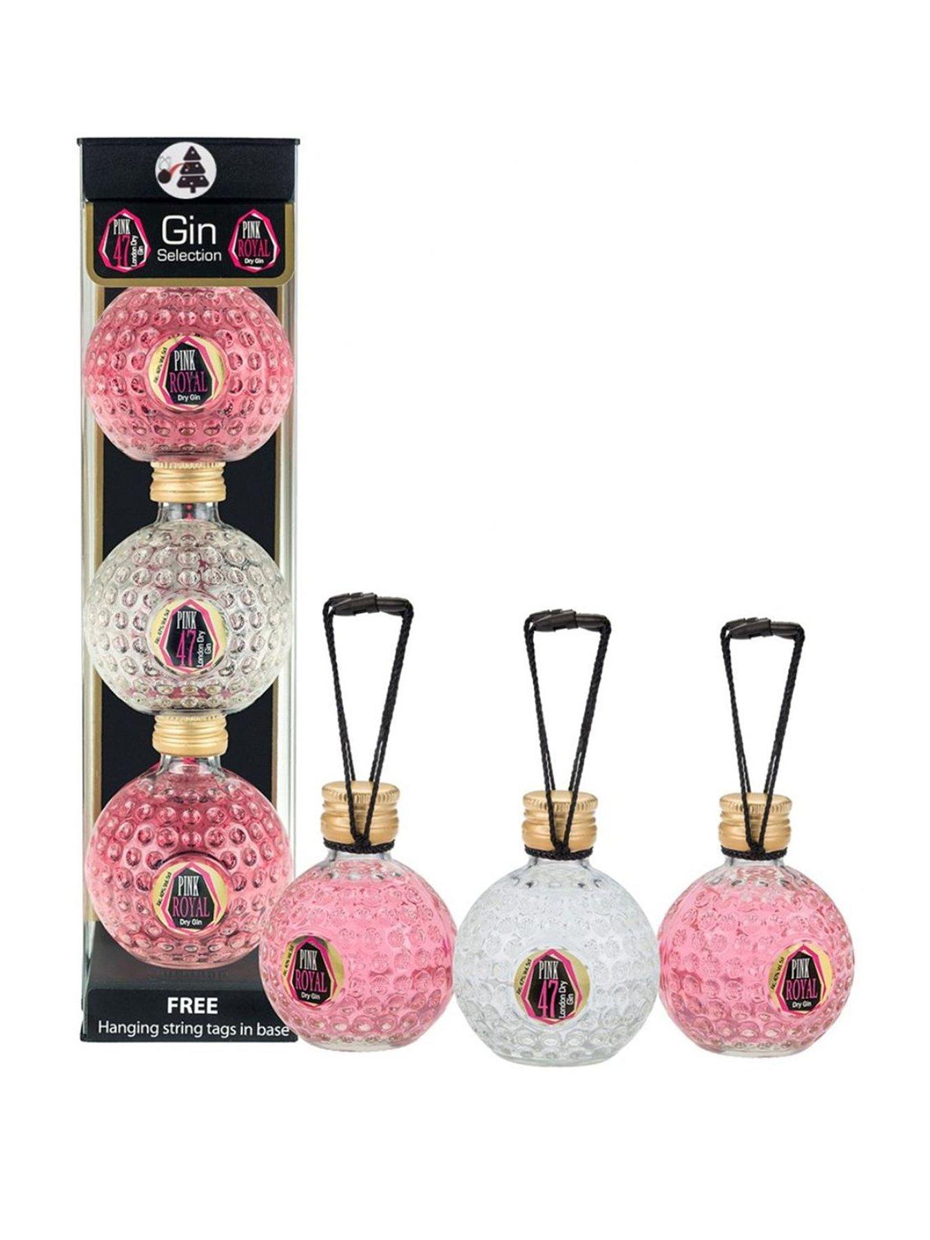 Product photograph of Osa Fine Spirits Diamond Spirits Pink 47 Amp Pink Royal Miniatures 3x5cl from very.co.uk