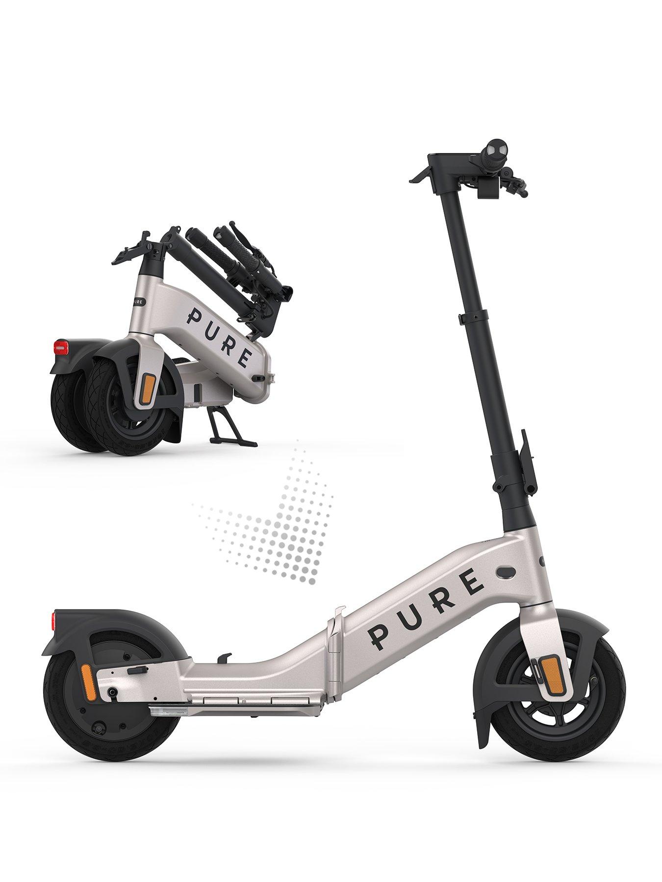 Pure Flex Platinum Silver Electric Scooter