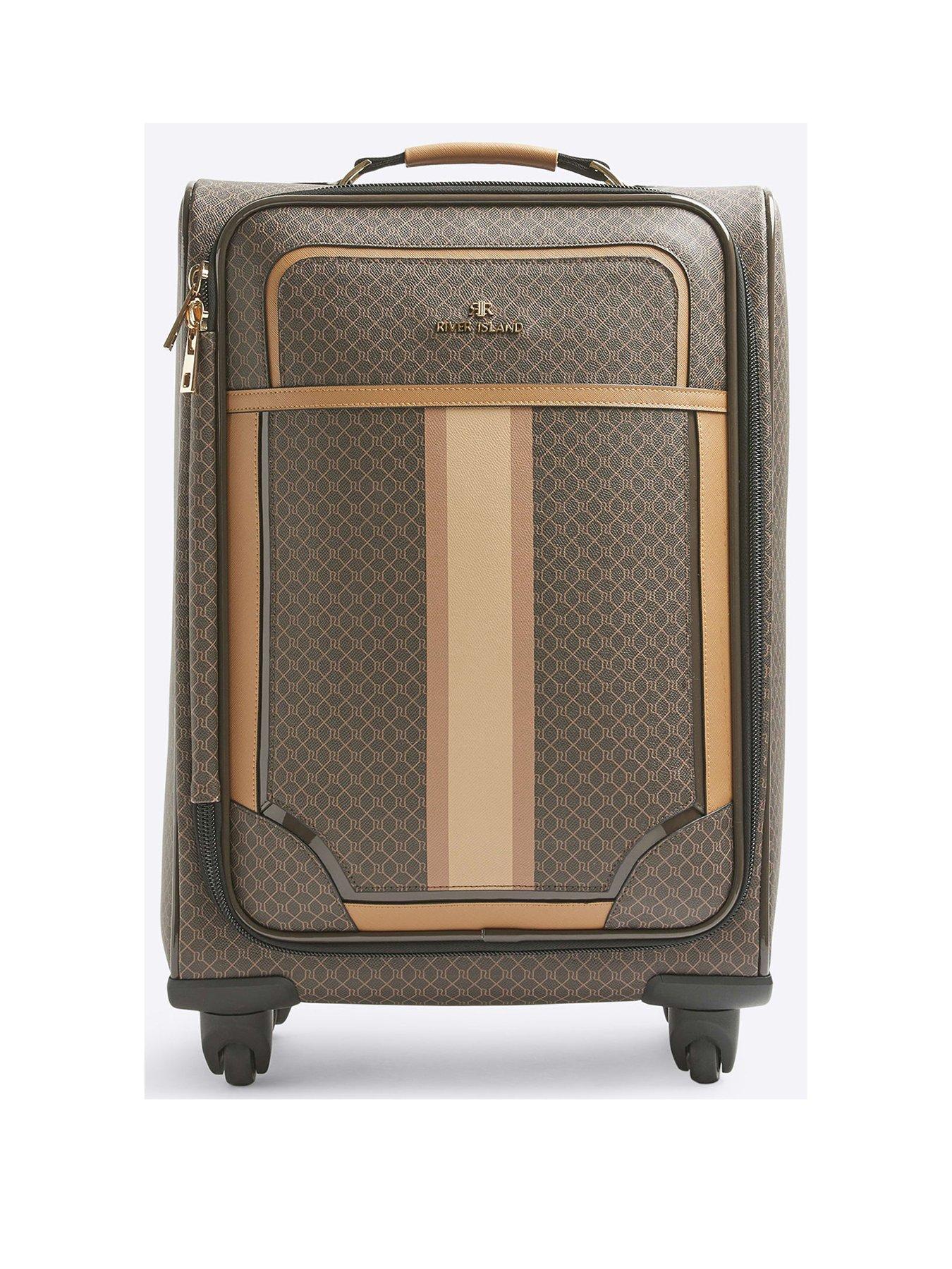 Image of River Island 4040 STRIPE FRONT MONO SUITCASE
