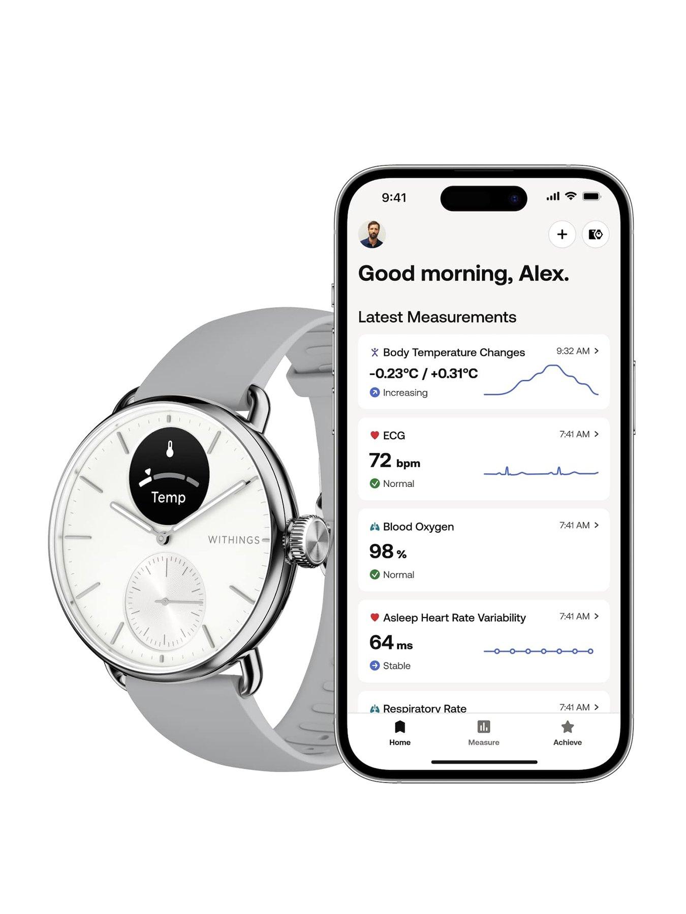 Image 3 of 8 of Withings Scanwatch 2 38mm - White