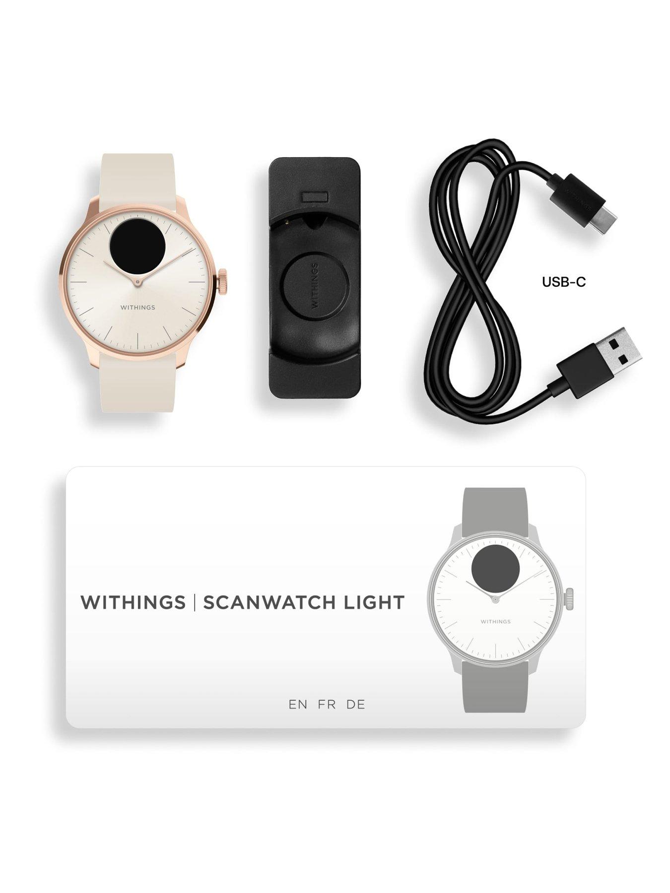 Image 7 of 8 of Withings Scanwatch Light - Rose Gold White