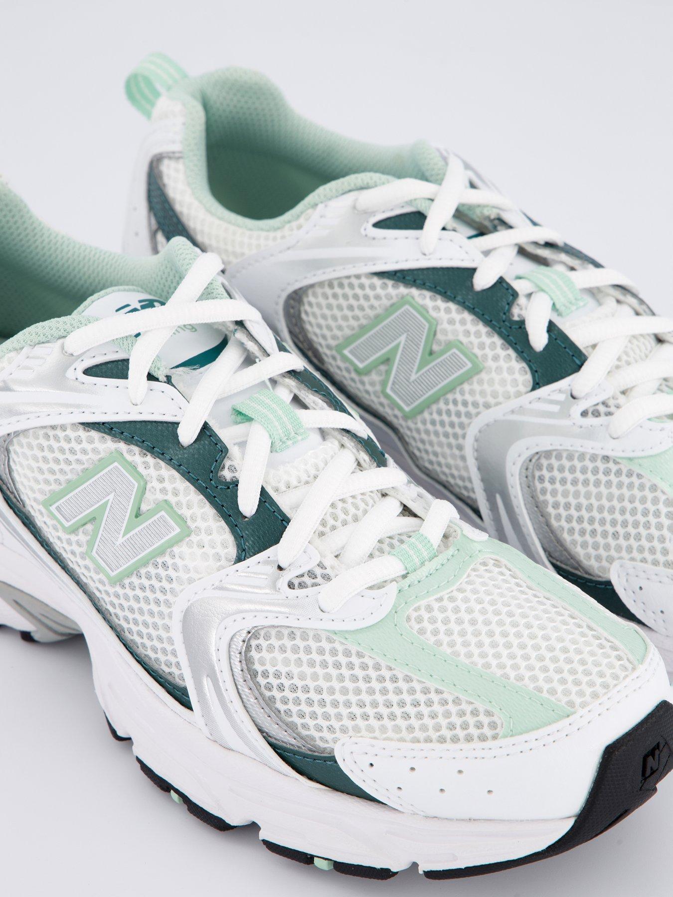 New Balance Unisex 530 Trainers White/Green Very