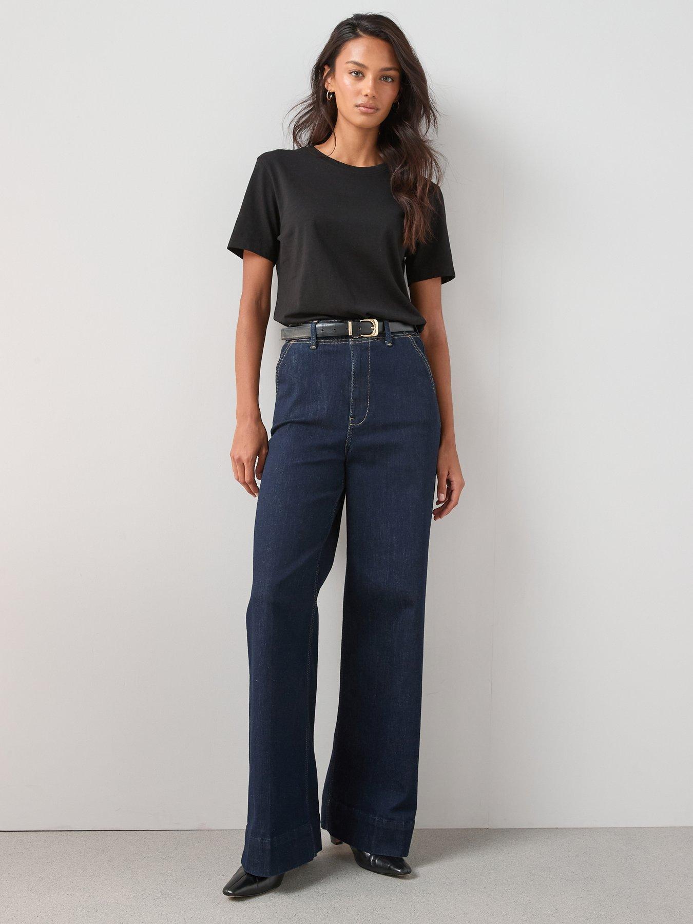 Image 4 of 6 of The Very Collection Womens Crew Neck Cotton T-Shirt - Black