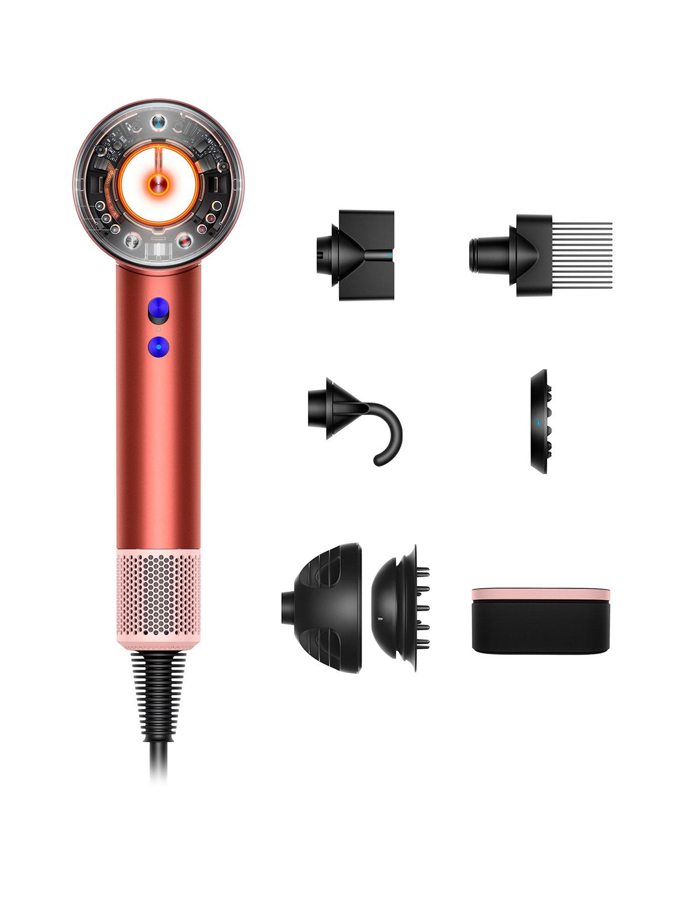 undefined Supersonic Nural™ Hair Dryer, Fast  &  Intelligent Drying, with 5 Styling Attachments - Strawberry Bronze  &  Blush Pink