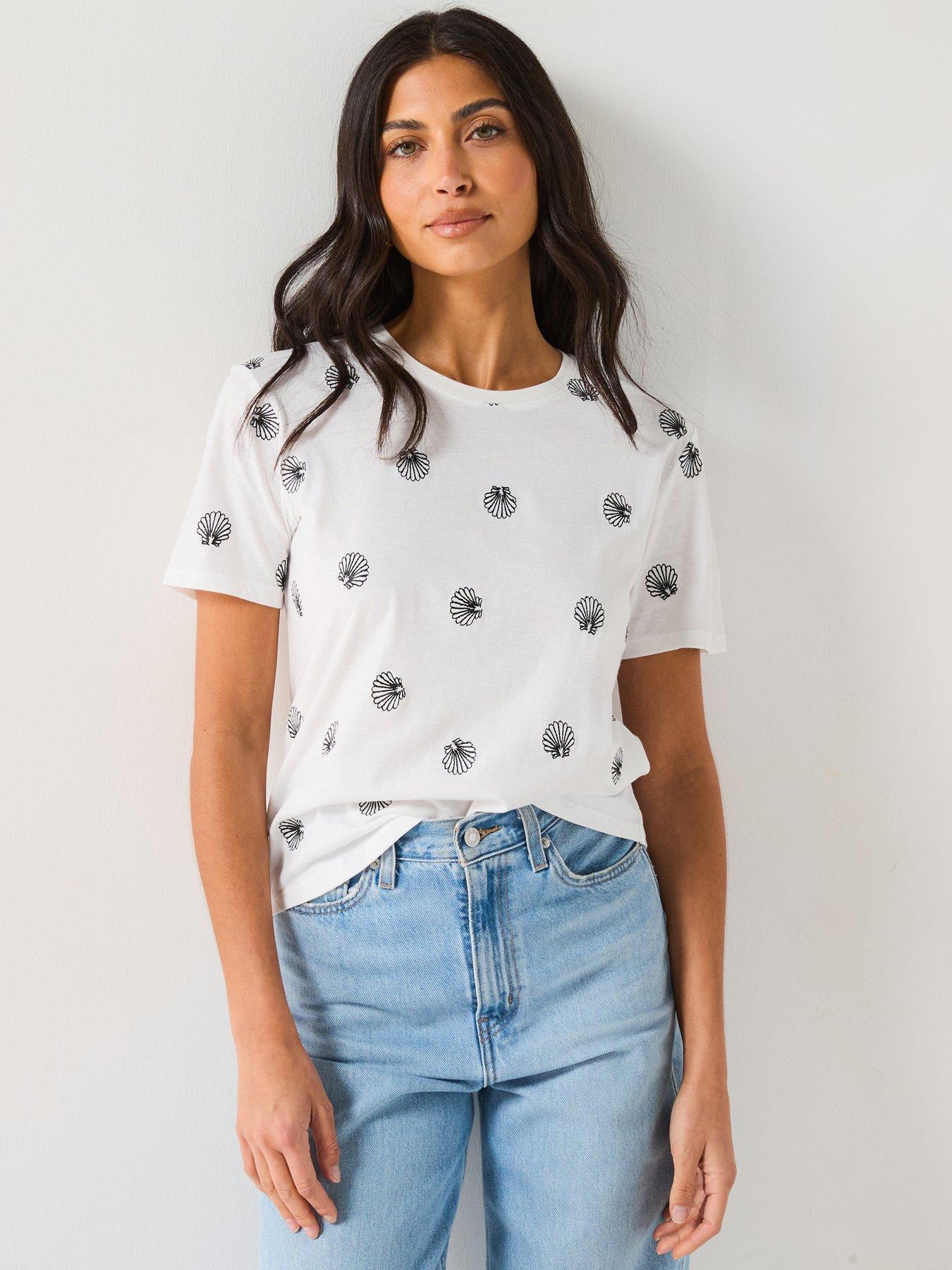 undefined All Over Embroidered Tshirt