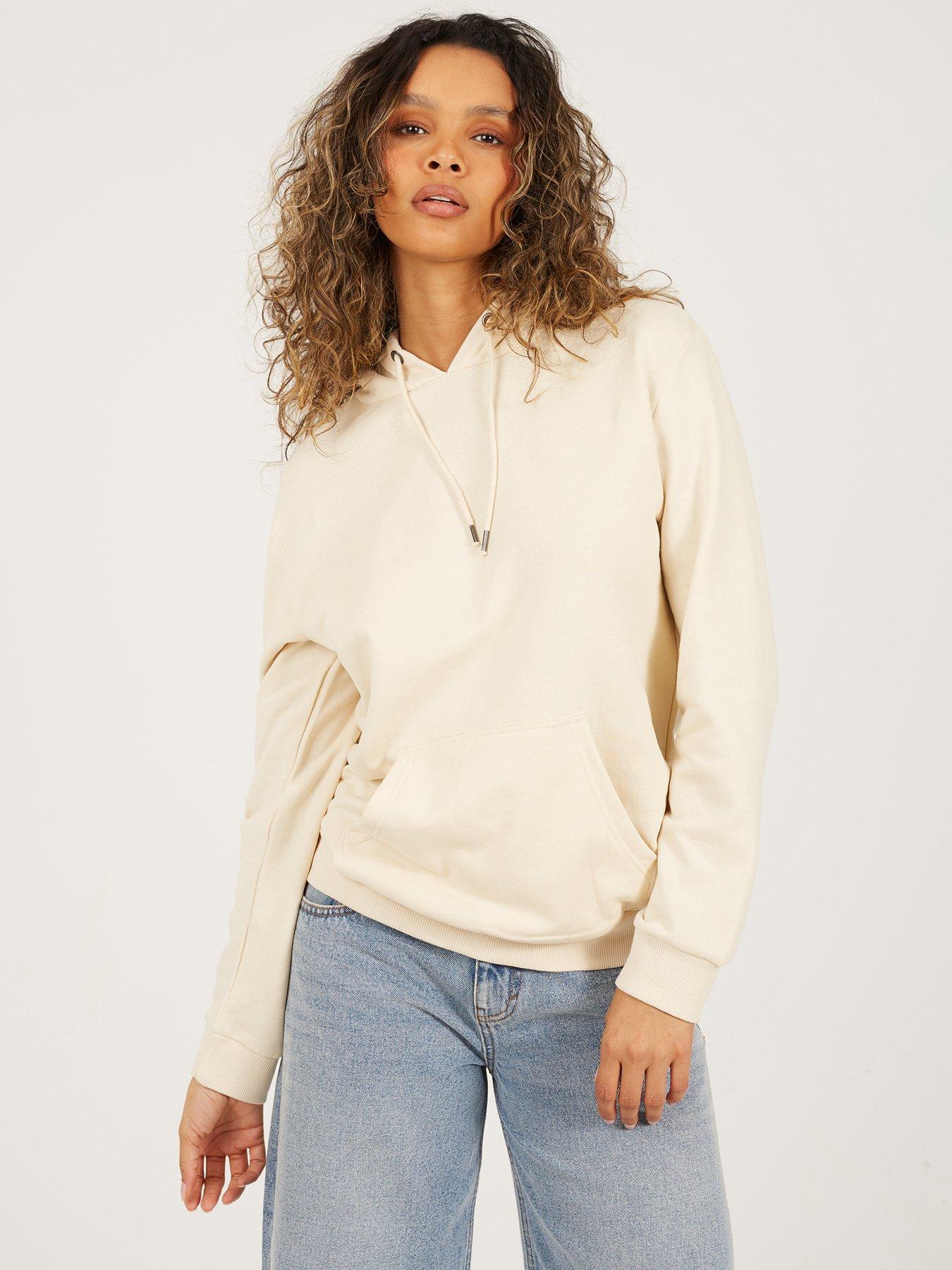 undefined Long Sleeve Hoodie - Ecru
