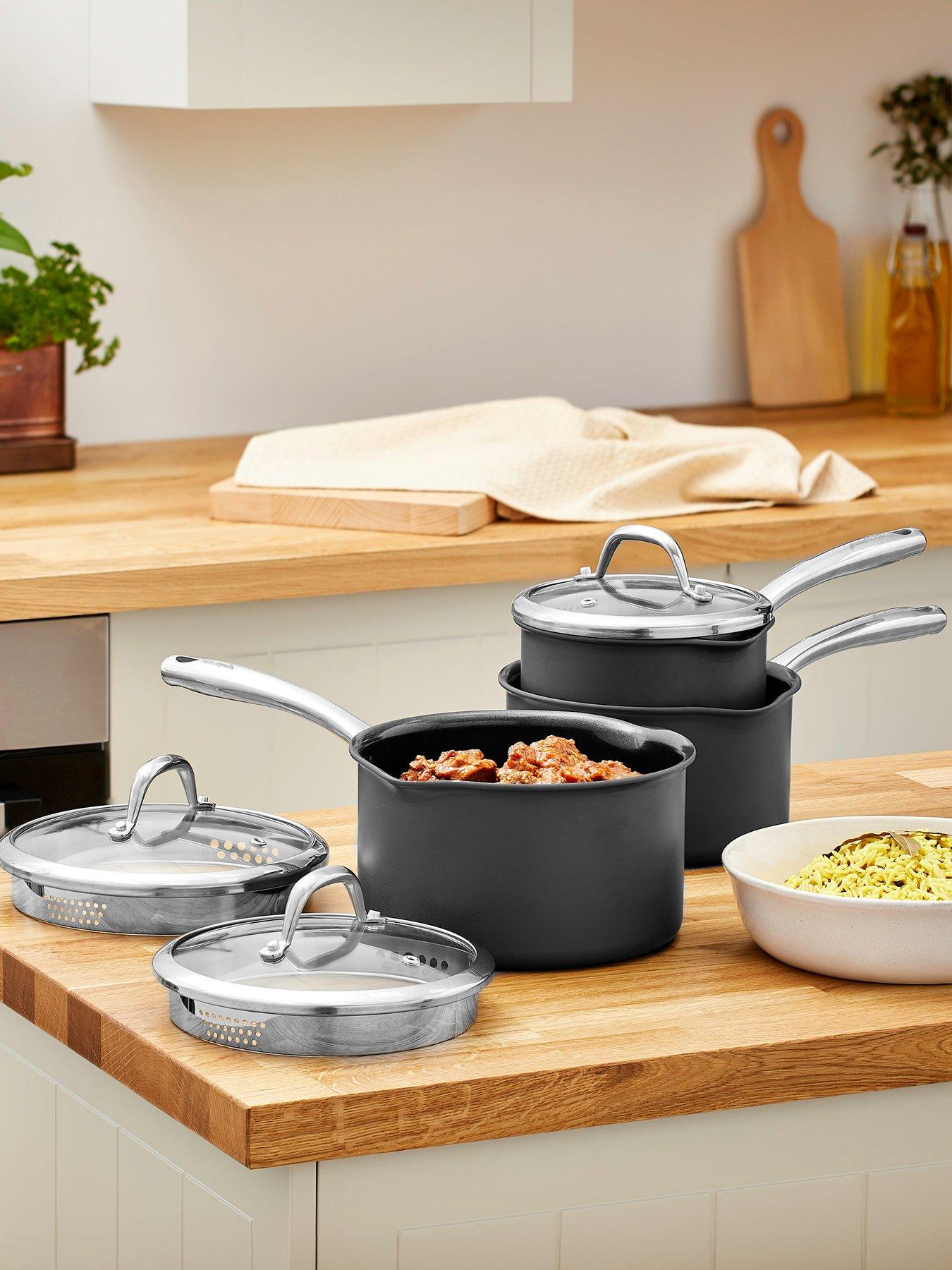 Good Food by Tower 3 Piece Saucepan Set
