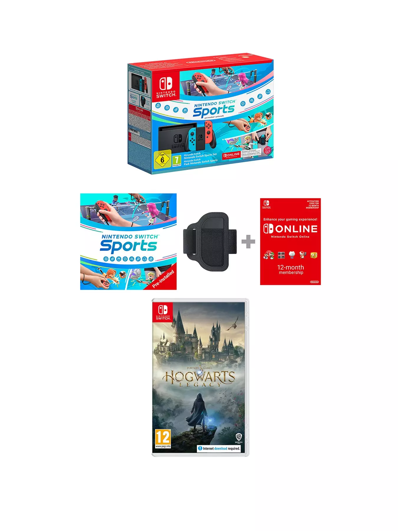 Nintendo Switch Sports Console + Hogwarts legacy