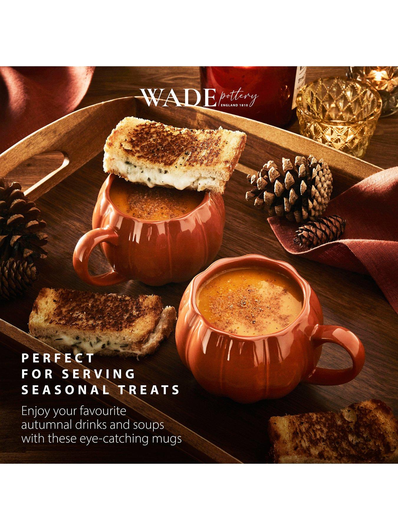 Image 4 of 6 of Wade Set of 2 Pumpkin Mugs